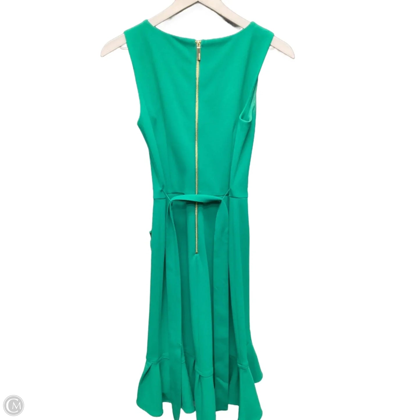 Dress Casual Short By Calvin Klein In Green, Size: Xs