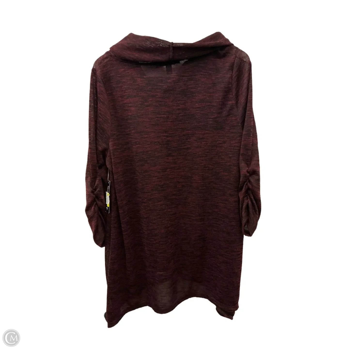 Top Long Sleeve By French Laundry In Maroon, Size: 3x
