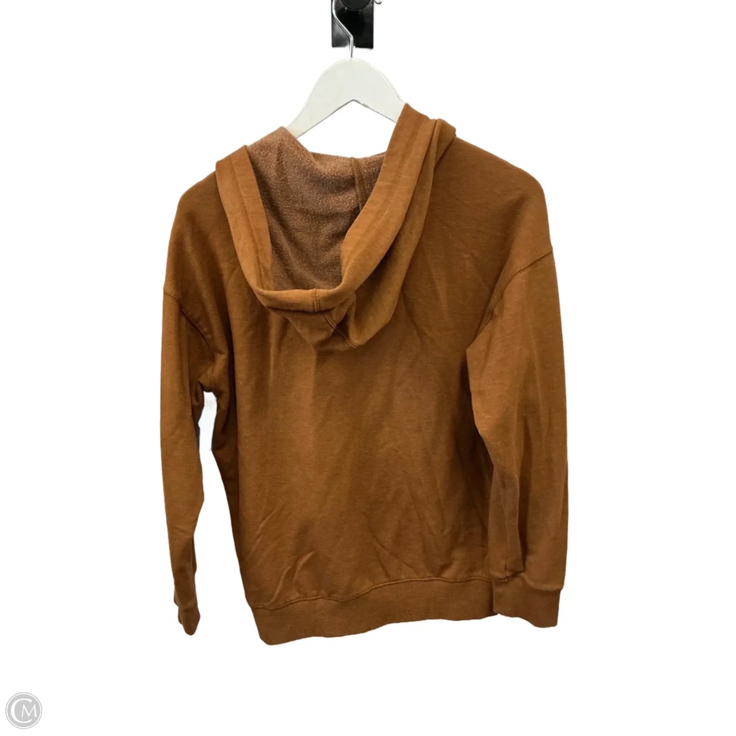 Sweatshirt Hoodie By Eddie Bauer In Brown, Size: S