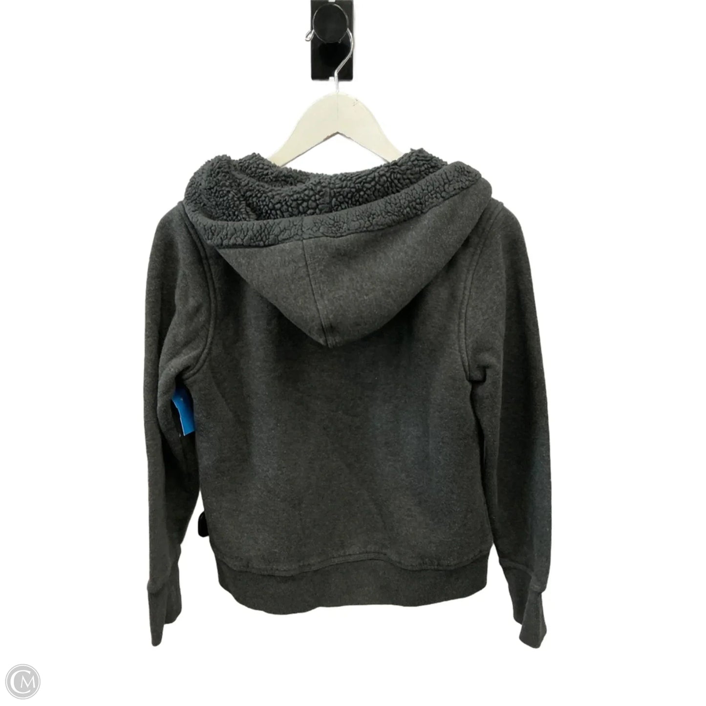 Jacket Fleece By Eddie Bauer In Grey, Size: S