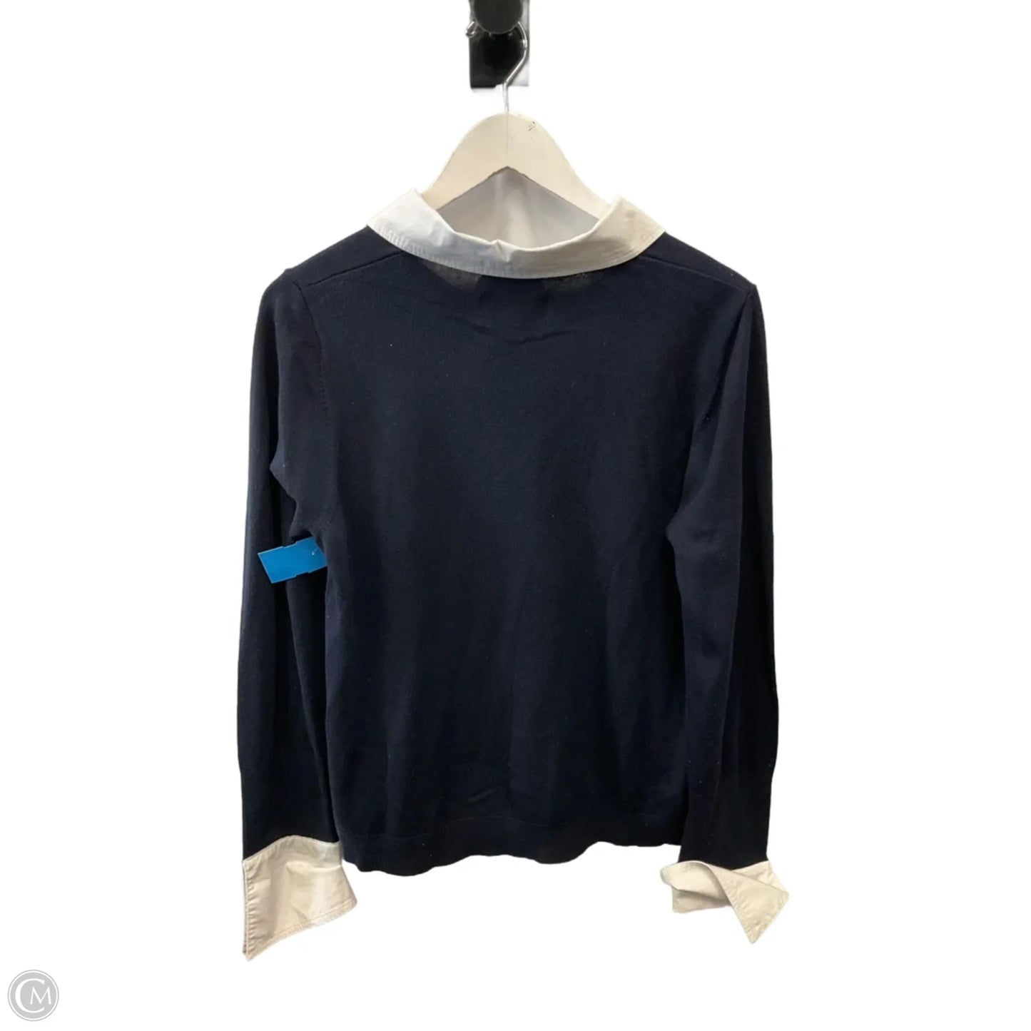 Top Long Sleeve By Laurie Felt In Navy, Size: L