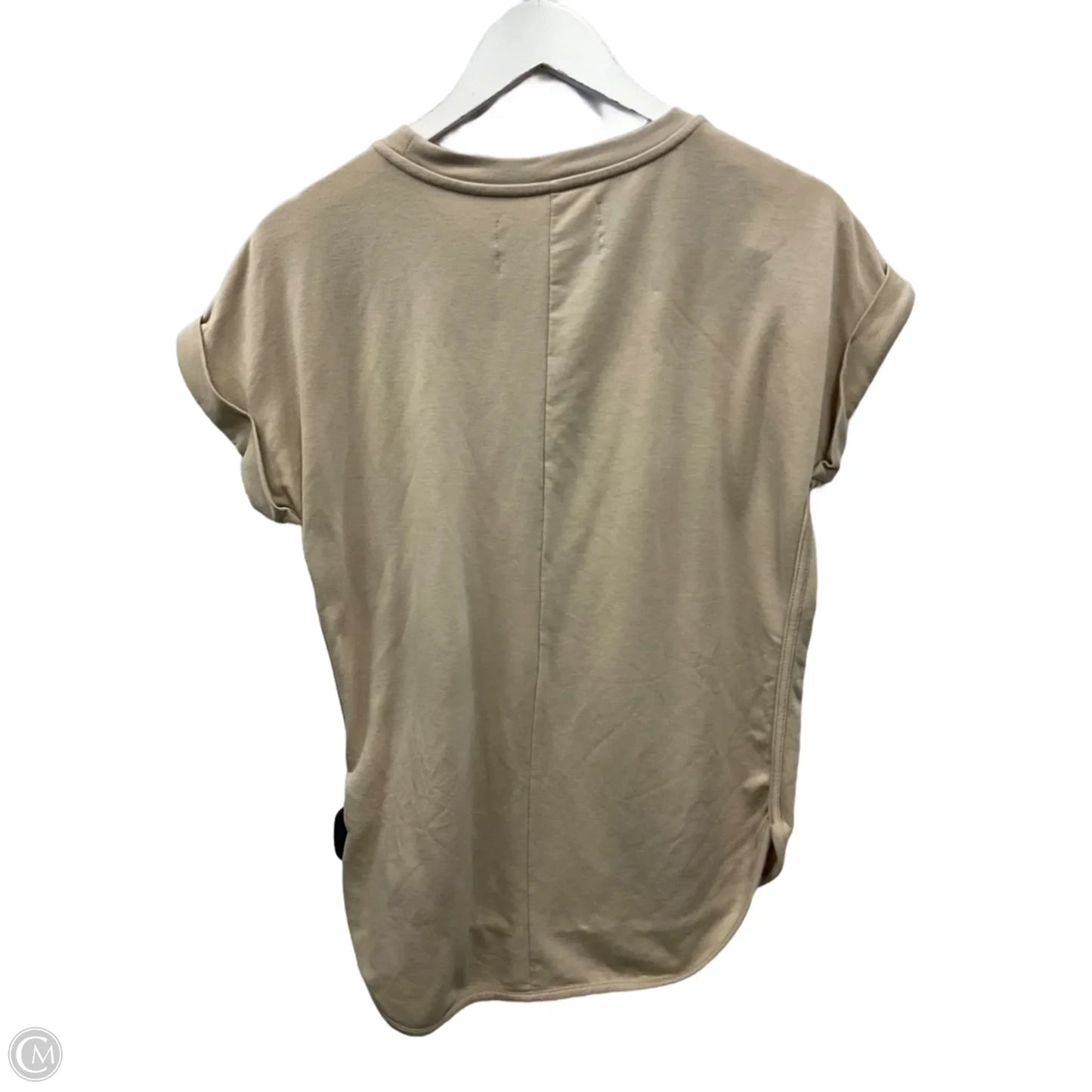 Top Short Sleeve By Cupio In Beige, Size: S