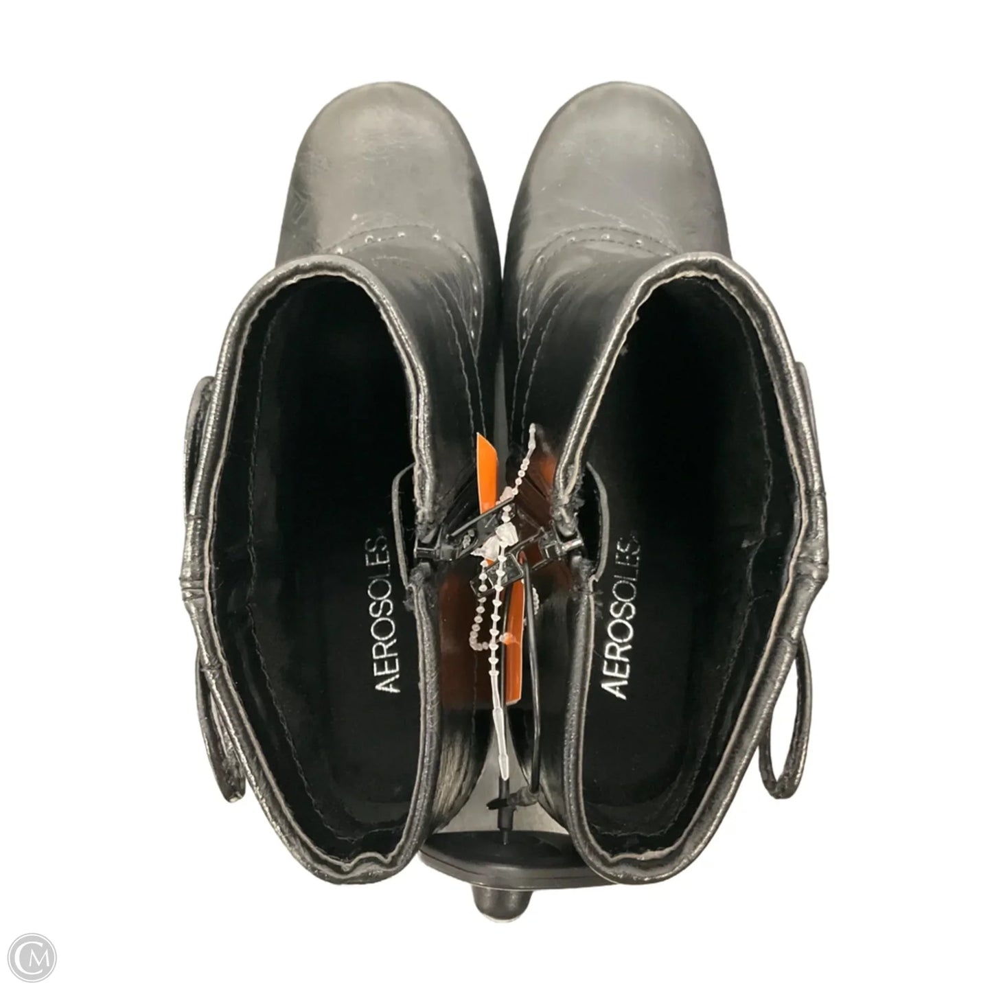 Boots Ankle Heels By Aerosoles In Black, Size: 8.5