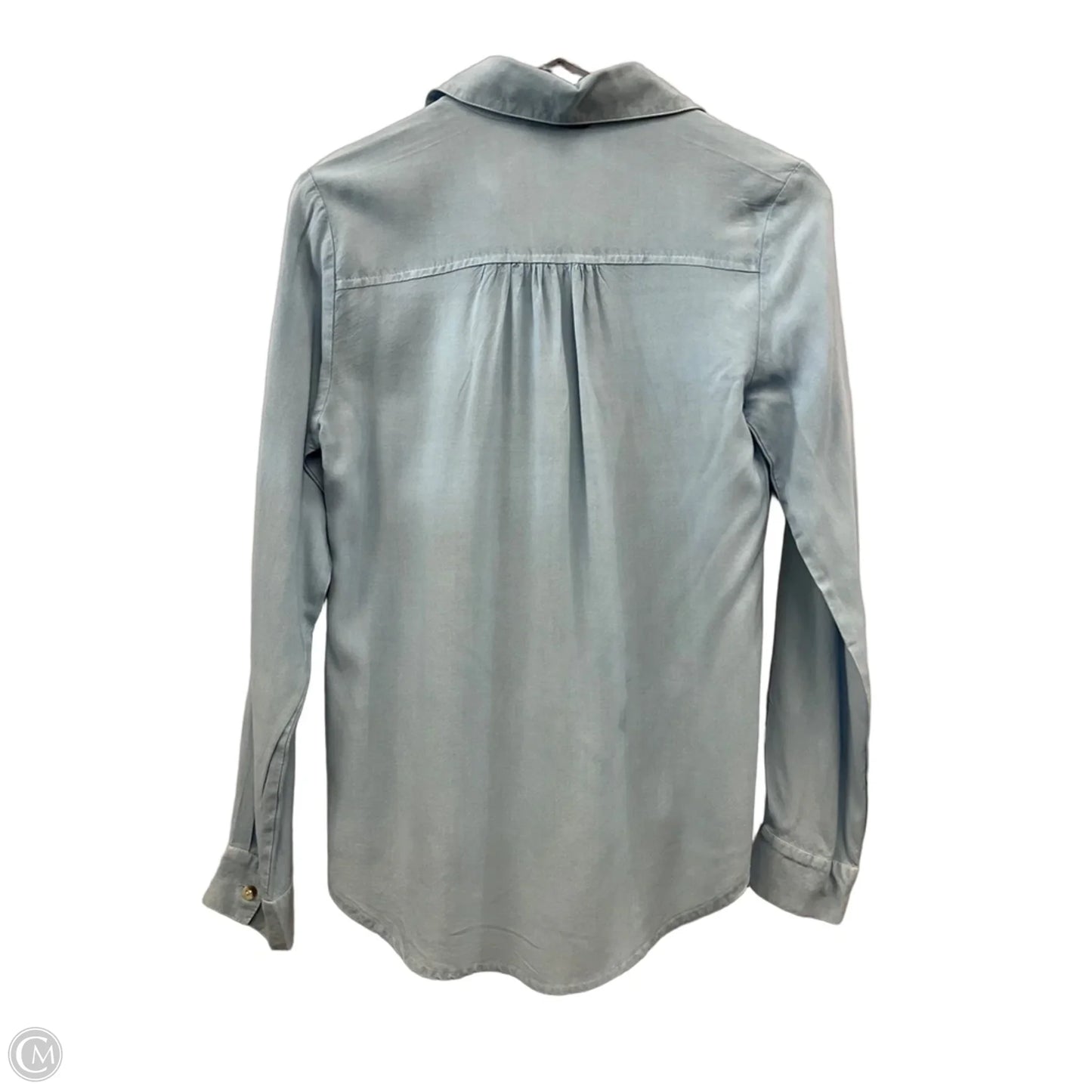 Top Long Sleeve By Sim & Sam In Blue, Size: M
