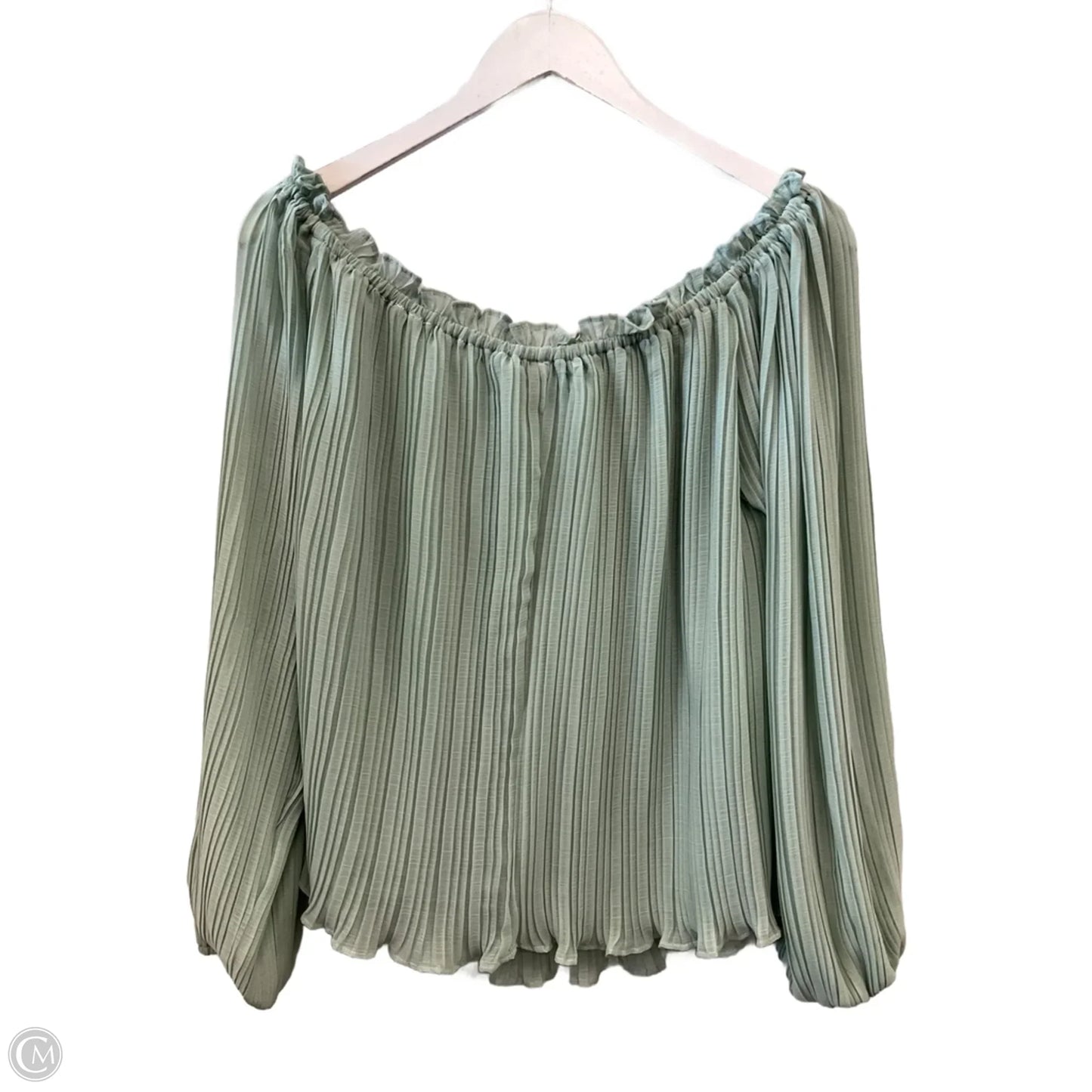 Top 3/4 Sleeve By She + Sky In Green, Size: L