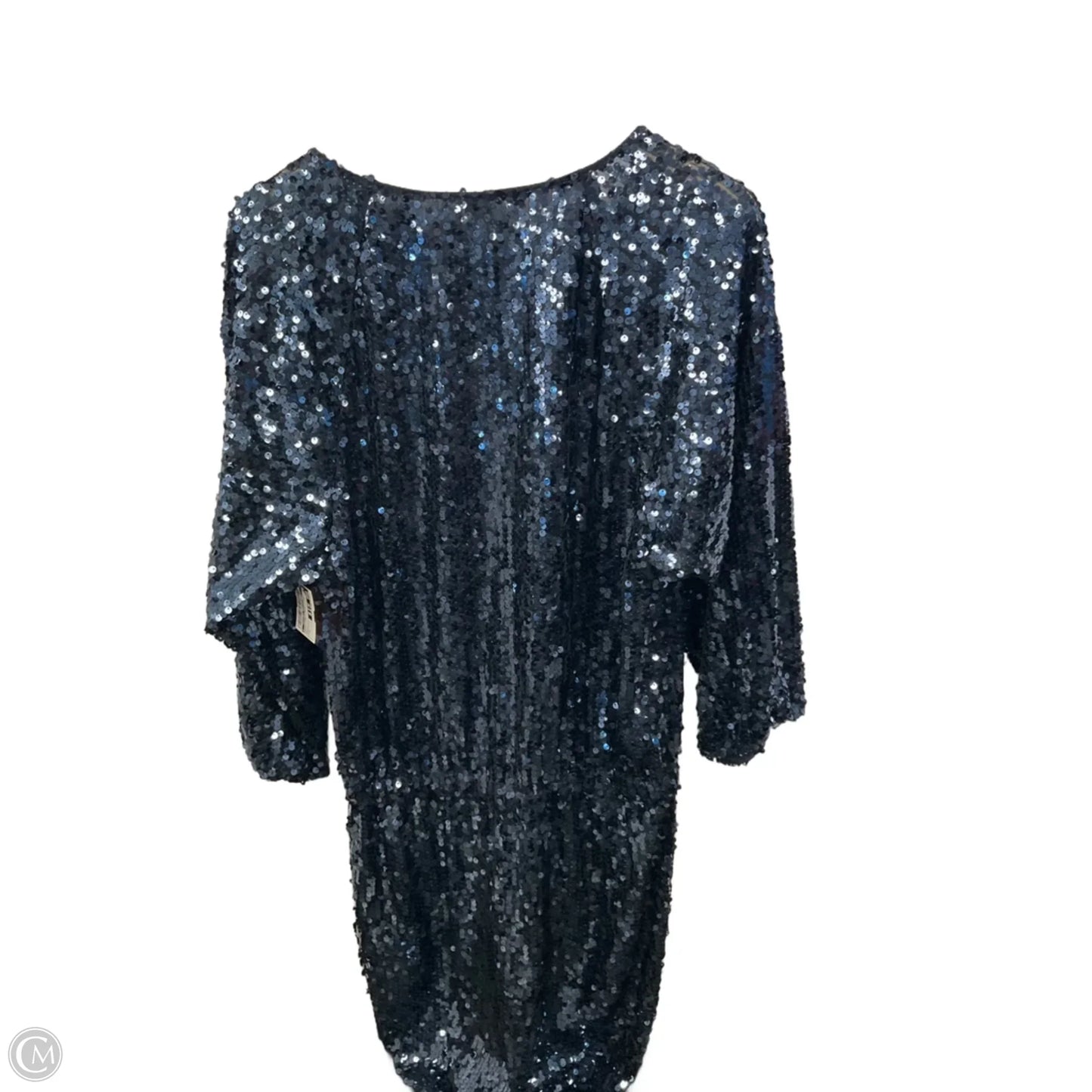 Dress Party Midi By Clothes Mentor In Navy, Size: L