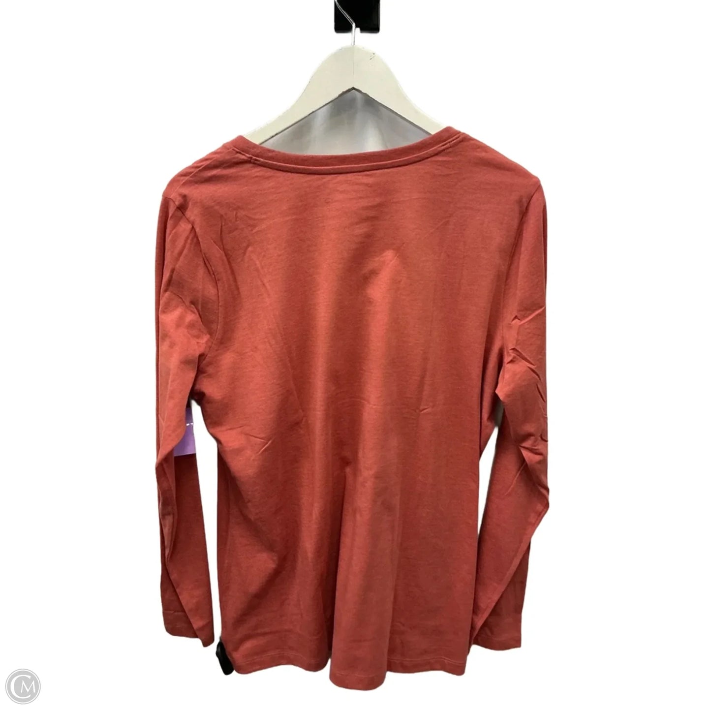 Top Long Sleeve Basic By Eddie Bauer In Orange, Size: Xl