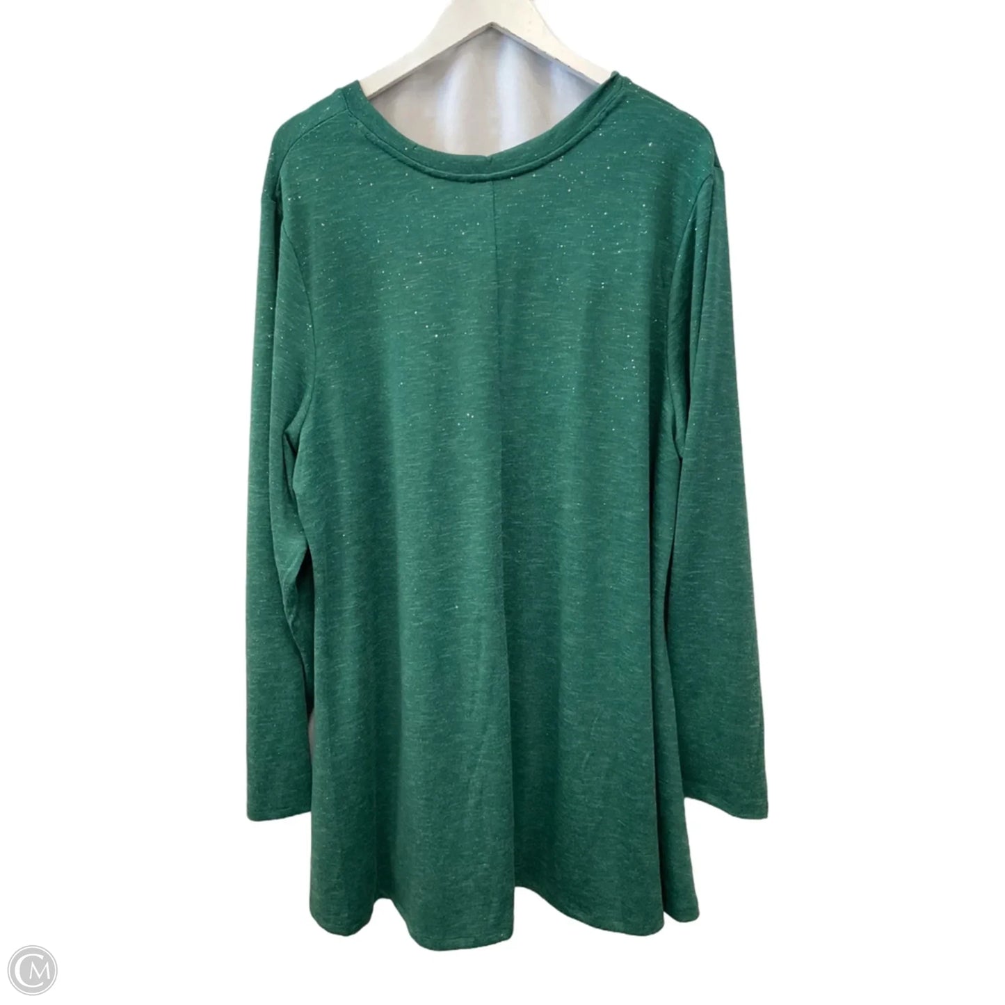 Top Long Sleeve By Lane Bryant In Green, Size: 4x
