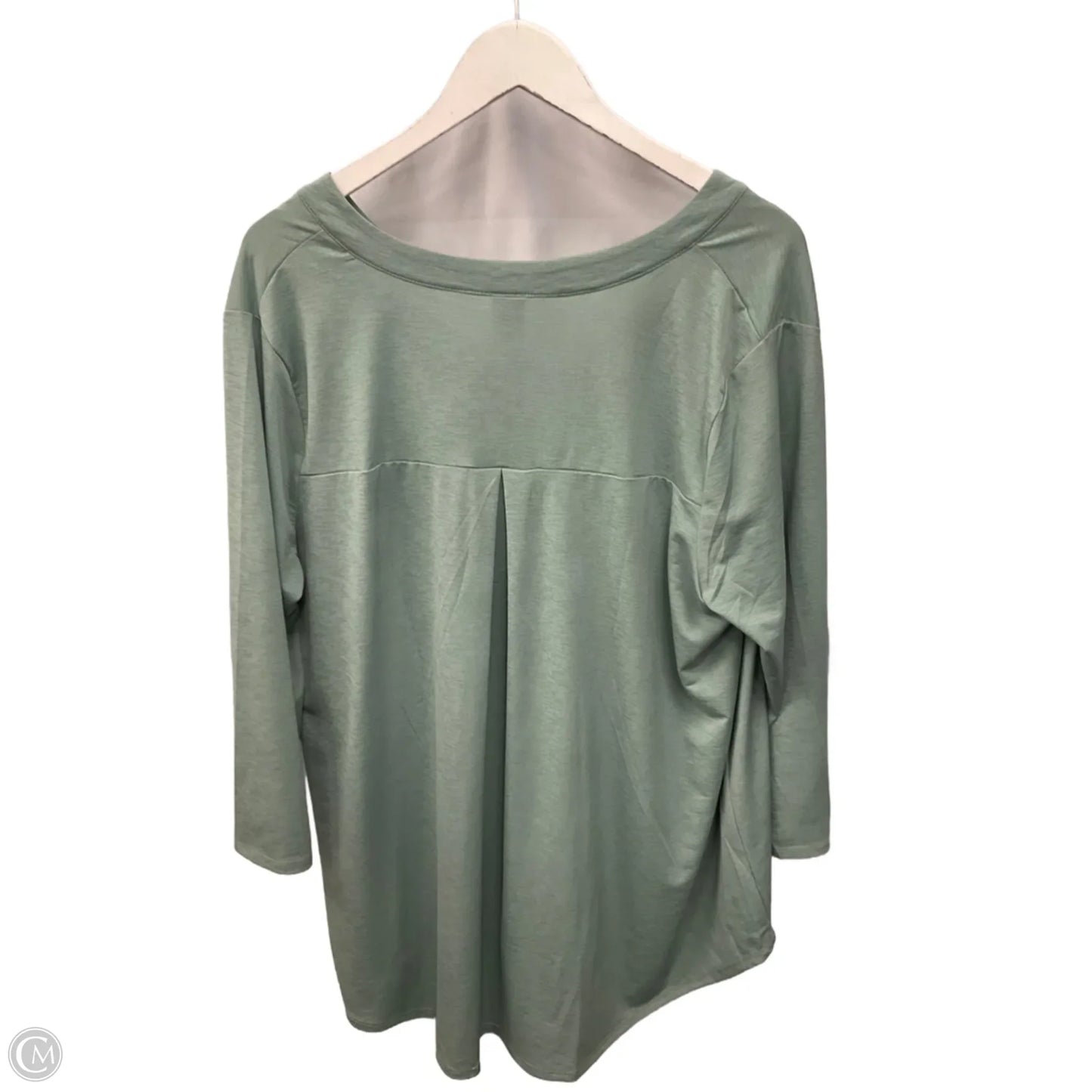 Top 3/4 Sleeve By Sew In Love In Green, Size: 2x