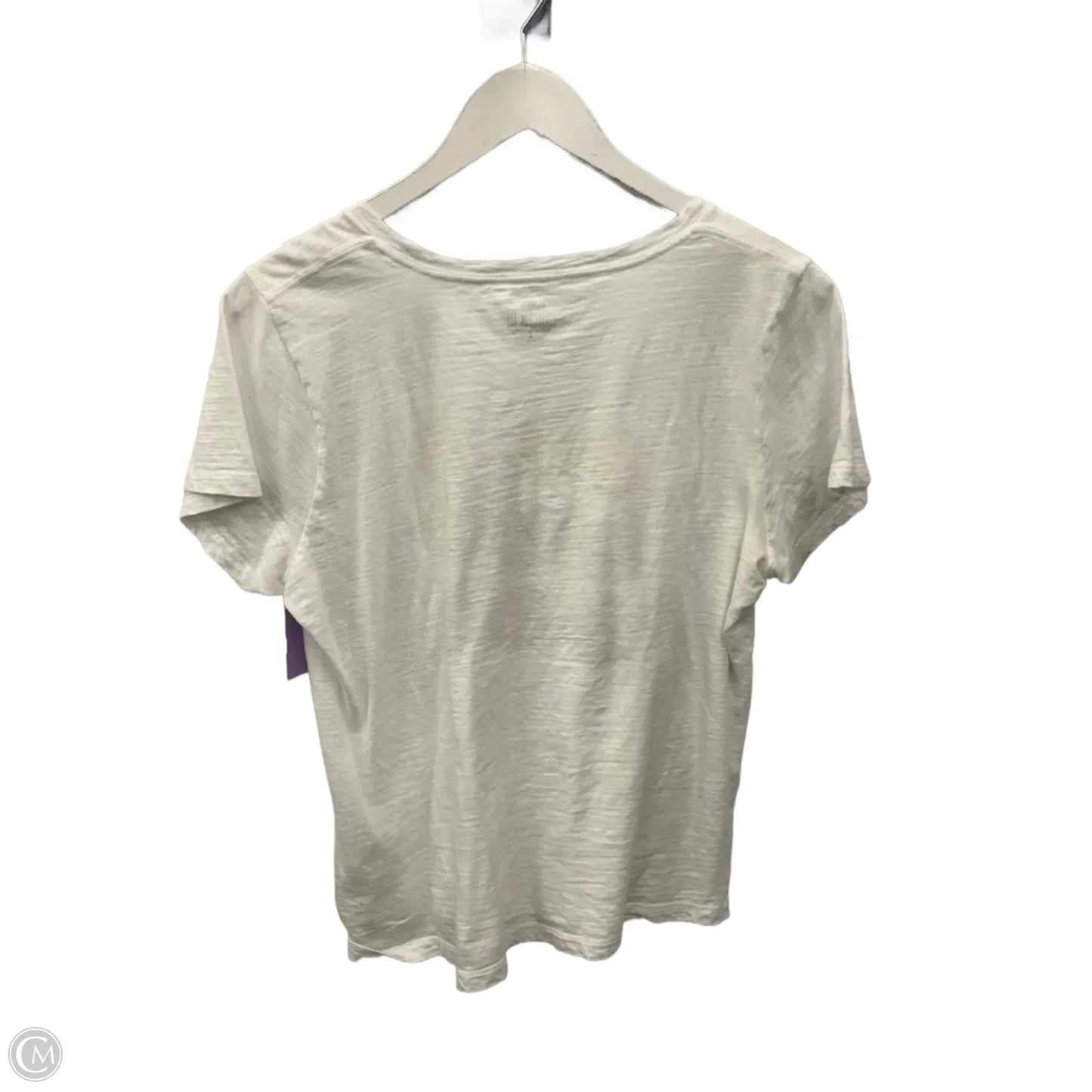 Top Short Sleeve By J. Crew In White, Size: L