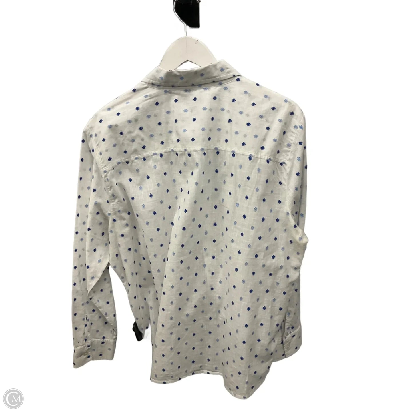 Top Long Sleeve By Loft In White, Size: Xl