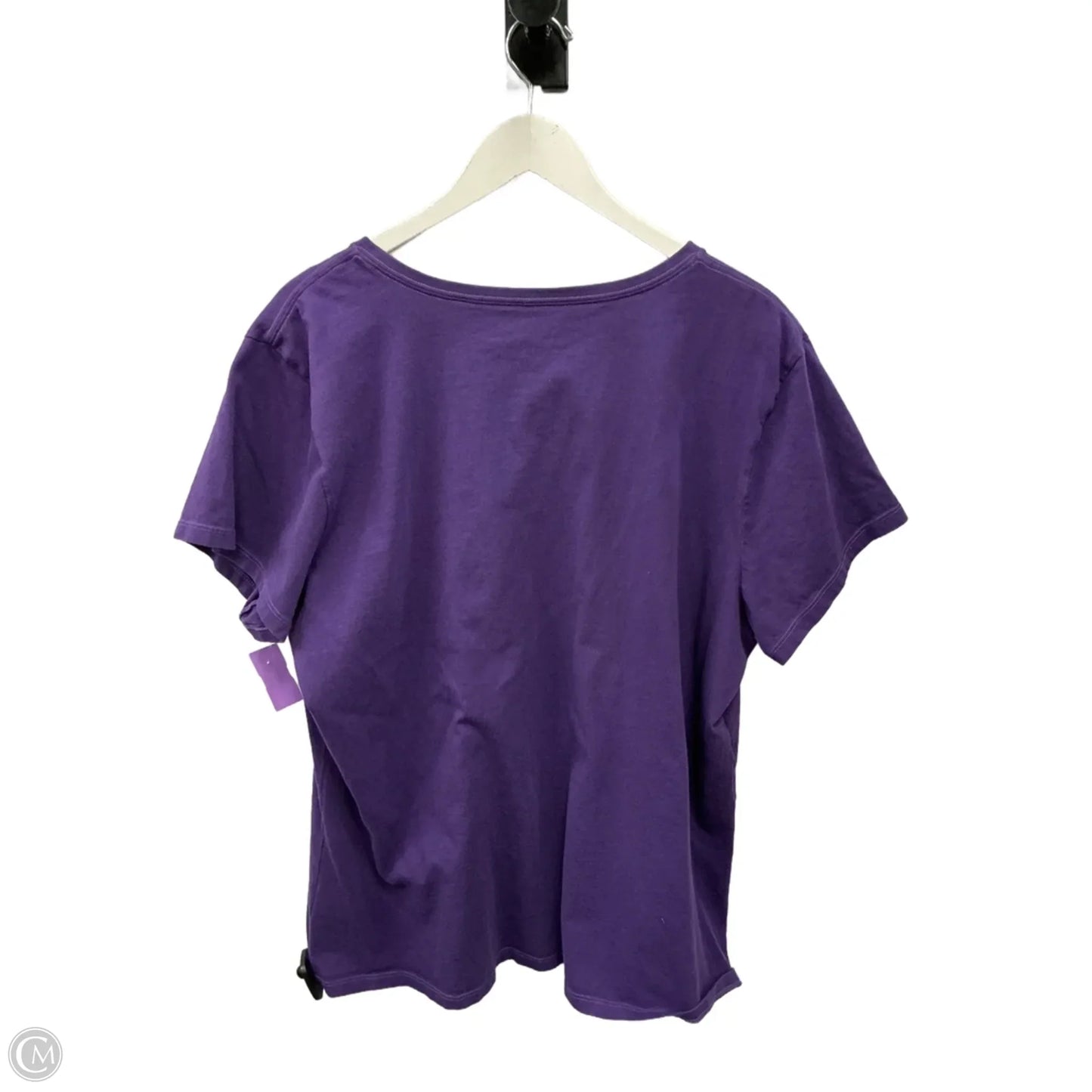 Top Short Sleeve By Life Is Good In Purple, Size: Xxl