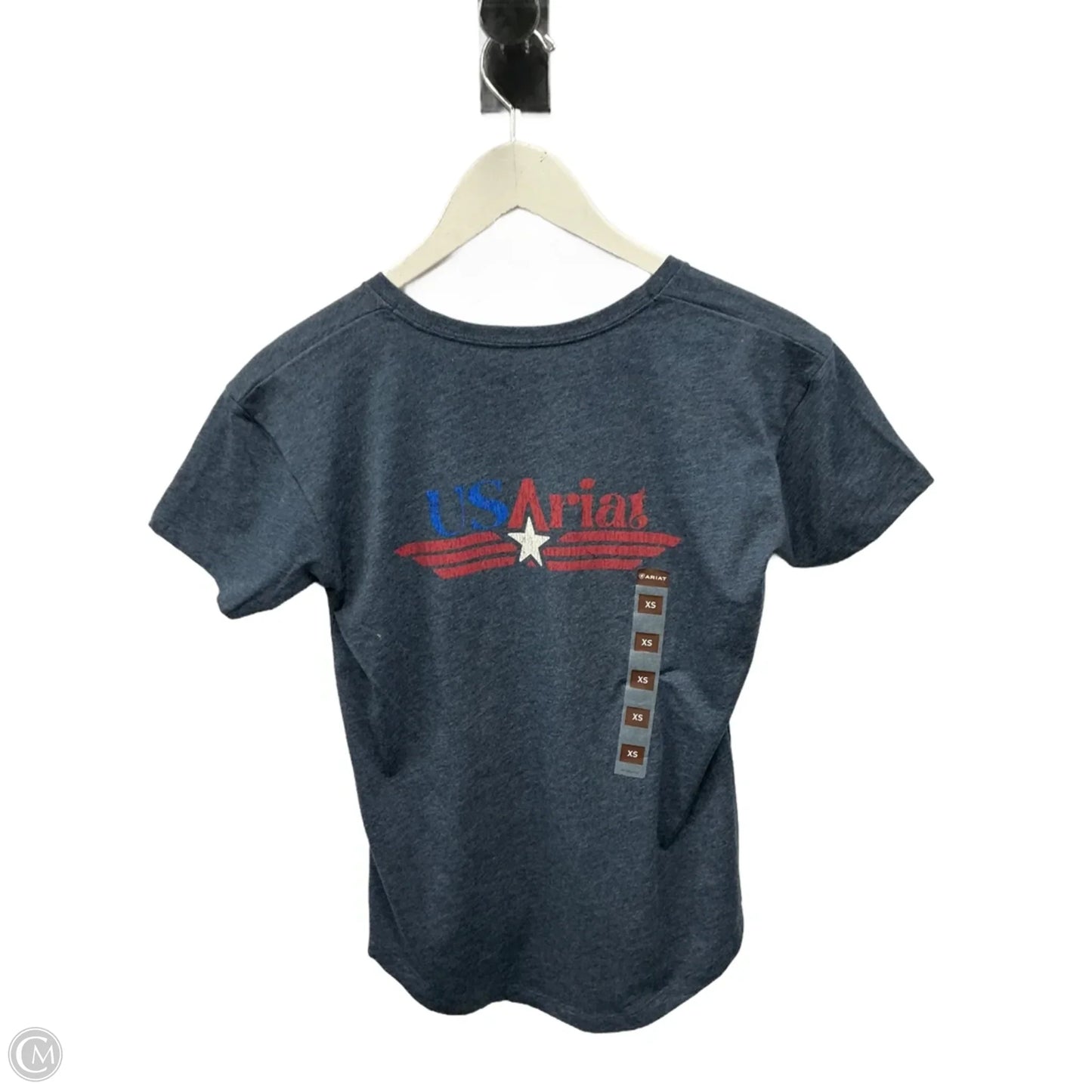 Top Short Sleeve By Ariat In Blue, Size: Xs