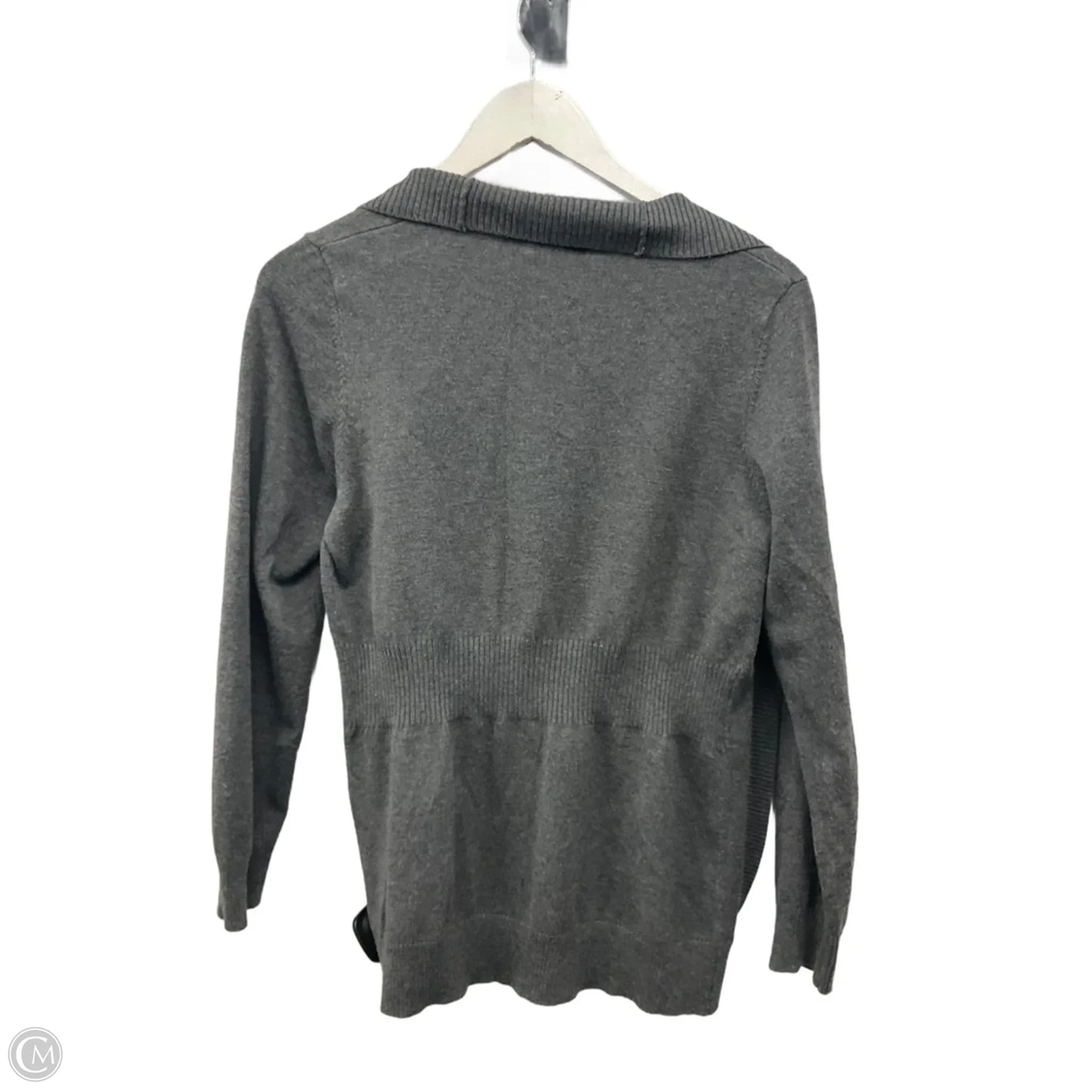 Sweater Cardigan By Faded Glory In Grey, Size: M