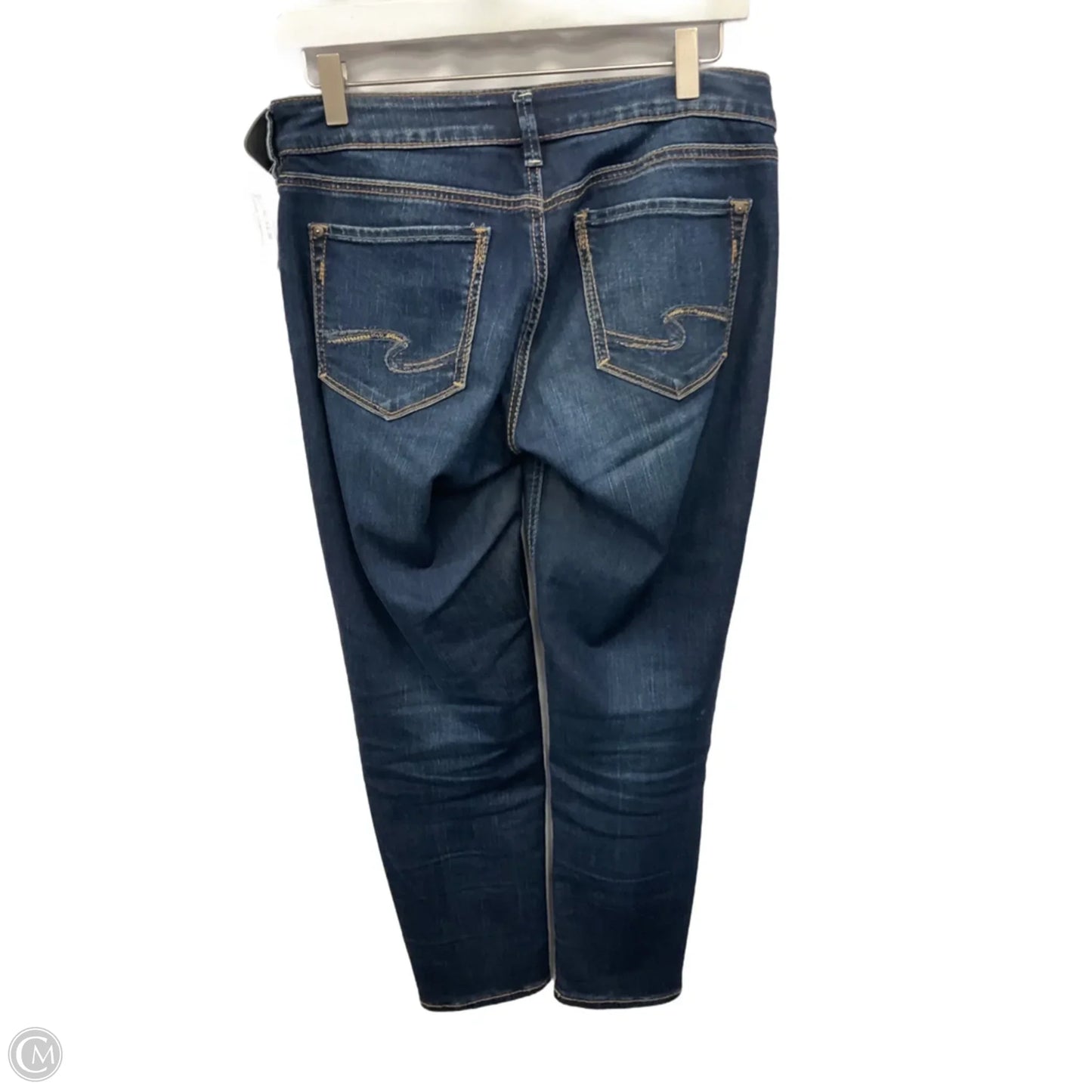 Jeans Cropped By Silver In Blue Denim, Size: 4