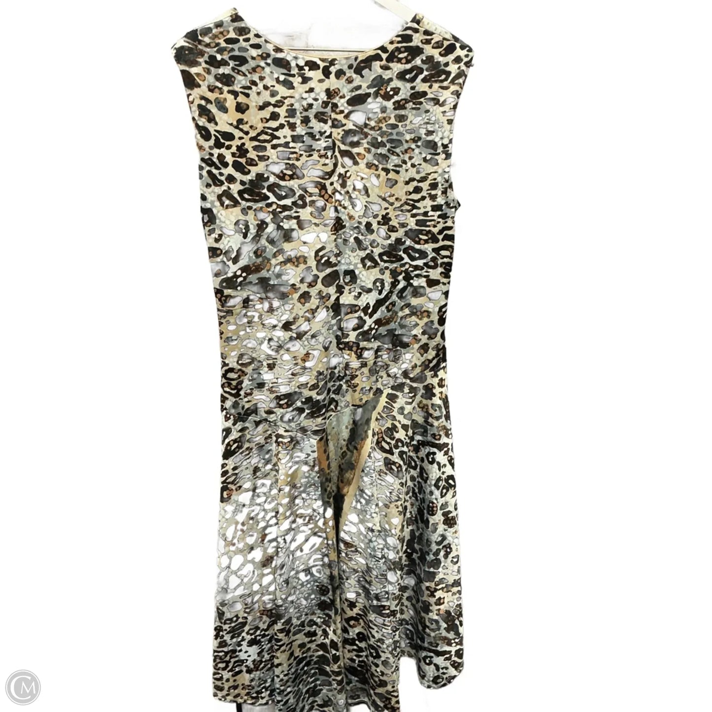 Dress Casual Midi By Dressbarn In Animal Print, Size: Xl