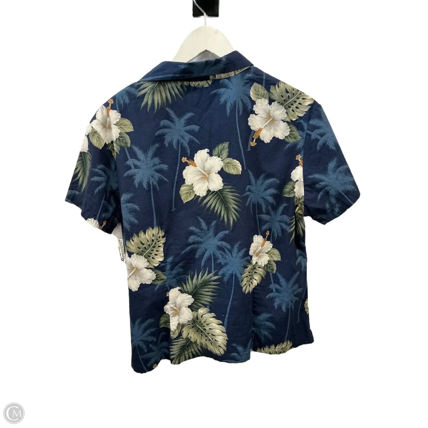 Top Short Sleeve By Clothes Mentor In Tropical Print, Size: Xl