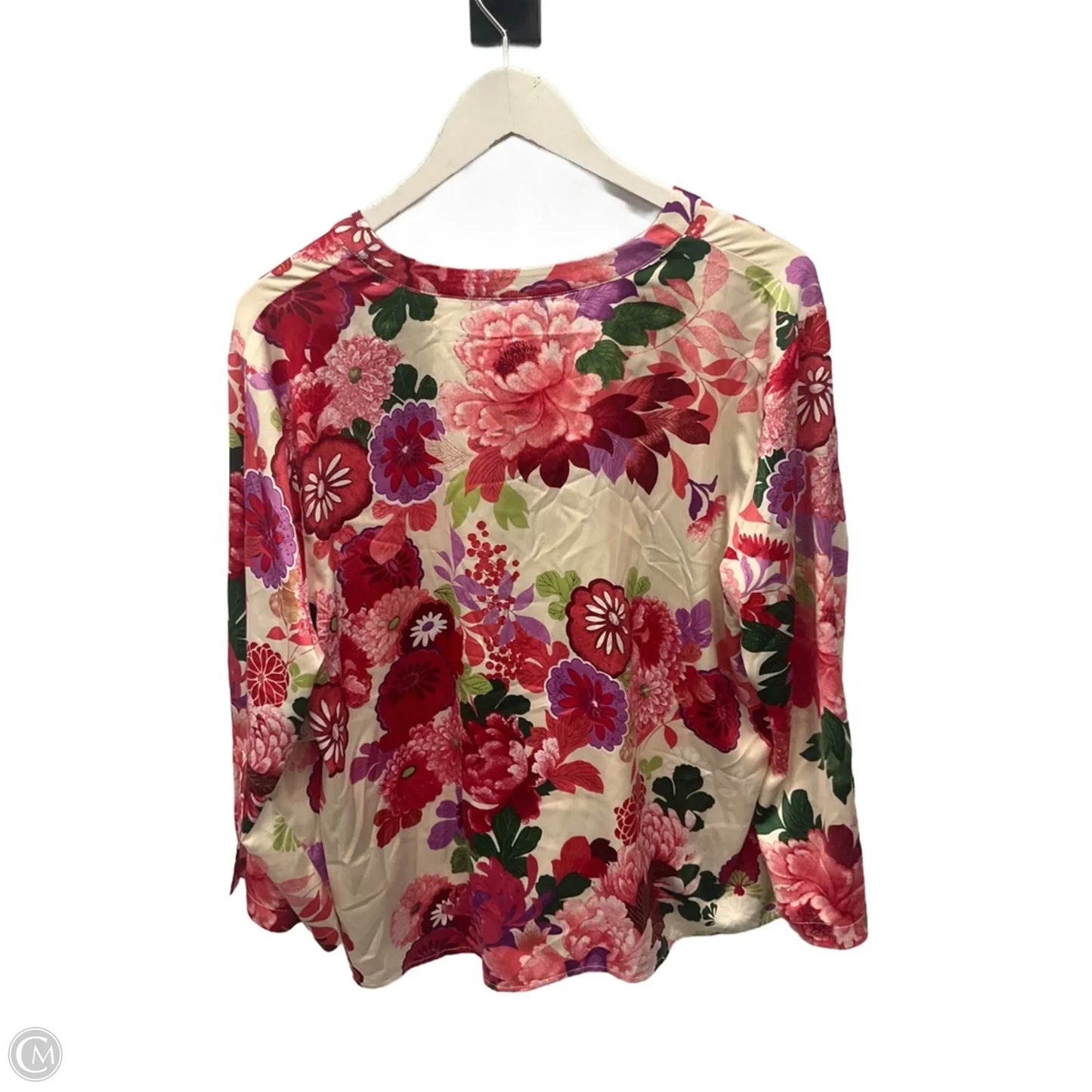 Top 3/4 Sleeve By Natori In Pink, Size: L
