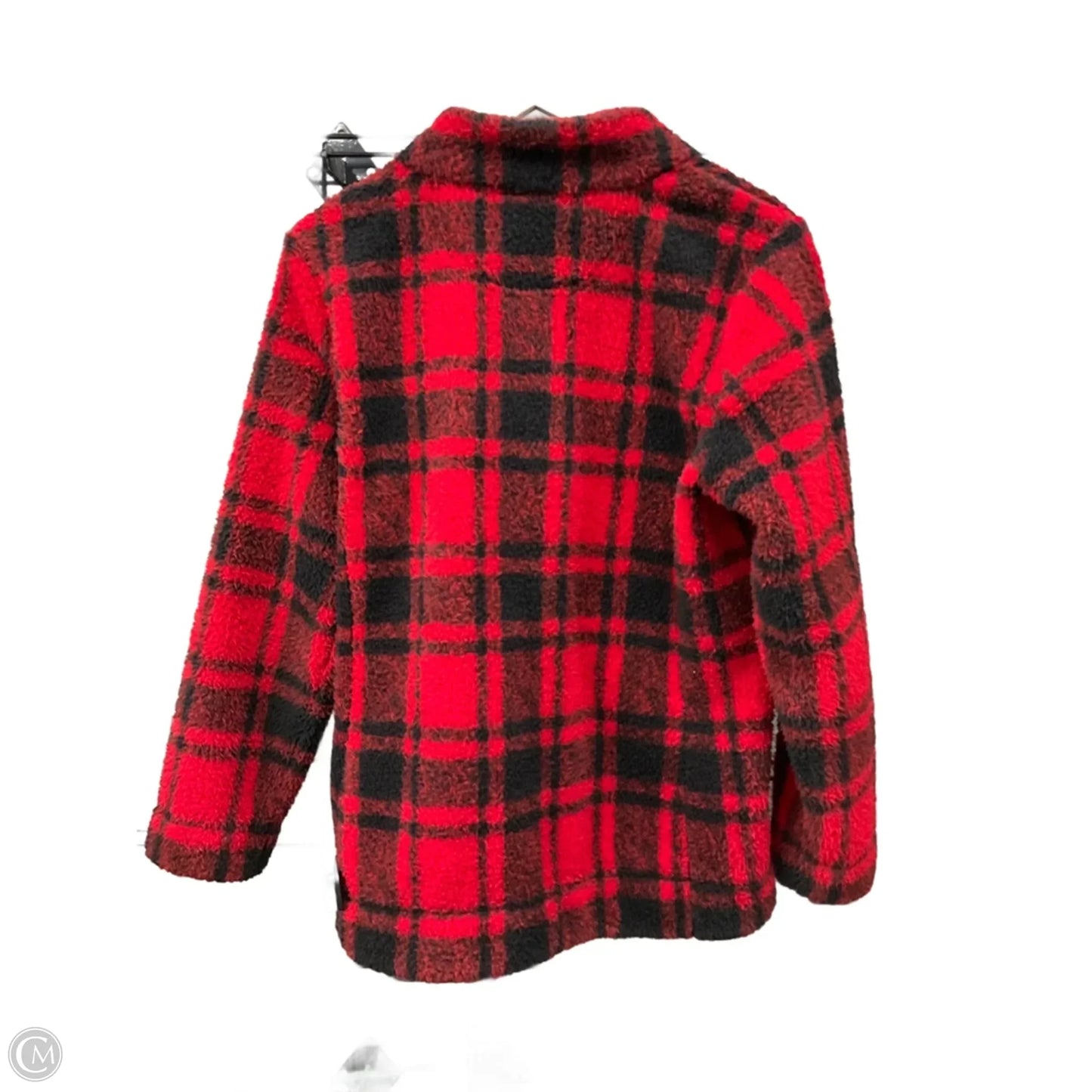 Jacket Fleece By Calvin Klein In Red, Size: L