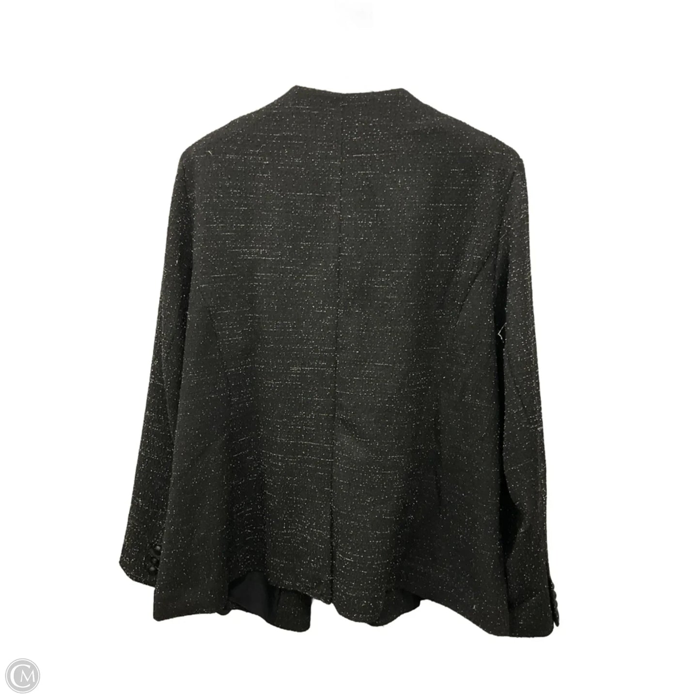 Blazer By Lane Bryant In Black & Silver, Size: Xl