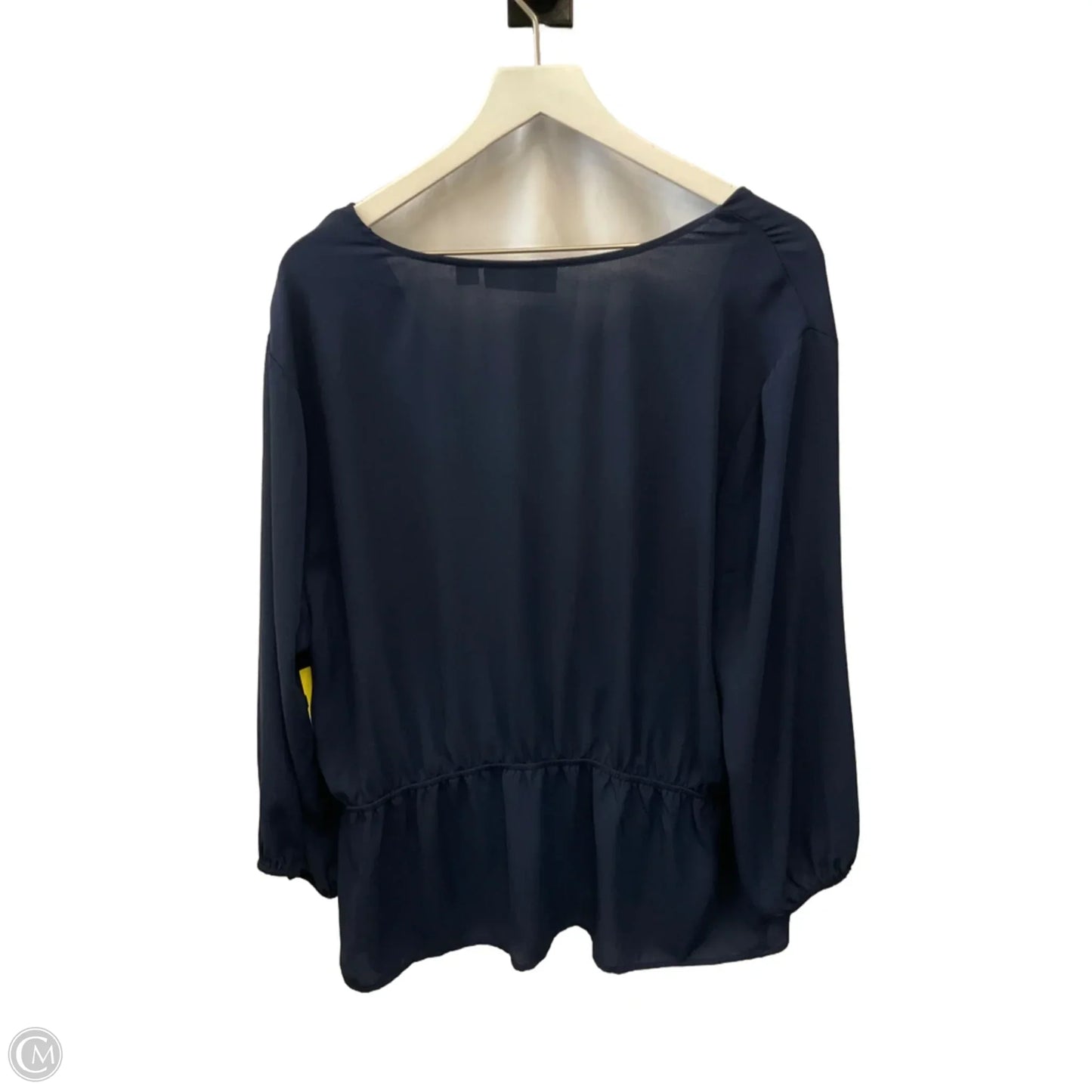 Top 3/4 Sleeve By Ny Collection In Navy, Size: Xxl