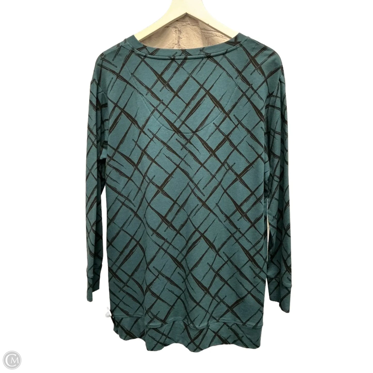 Top Long Sleeve By Chicos In Green, Size: M