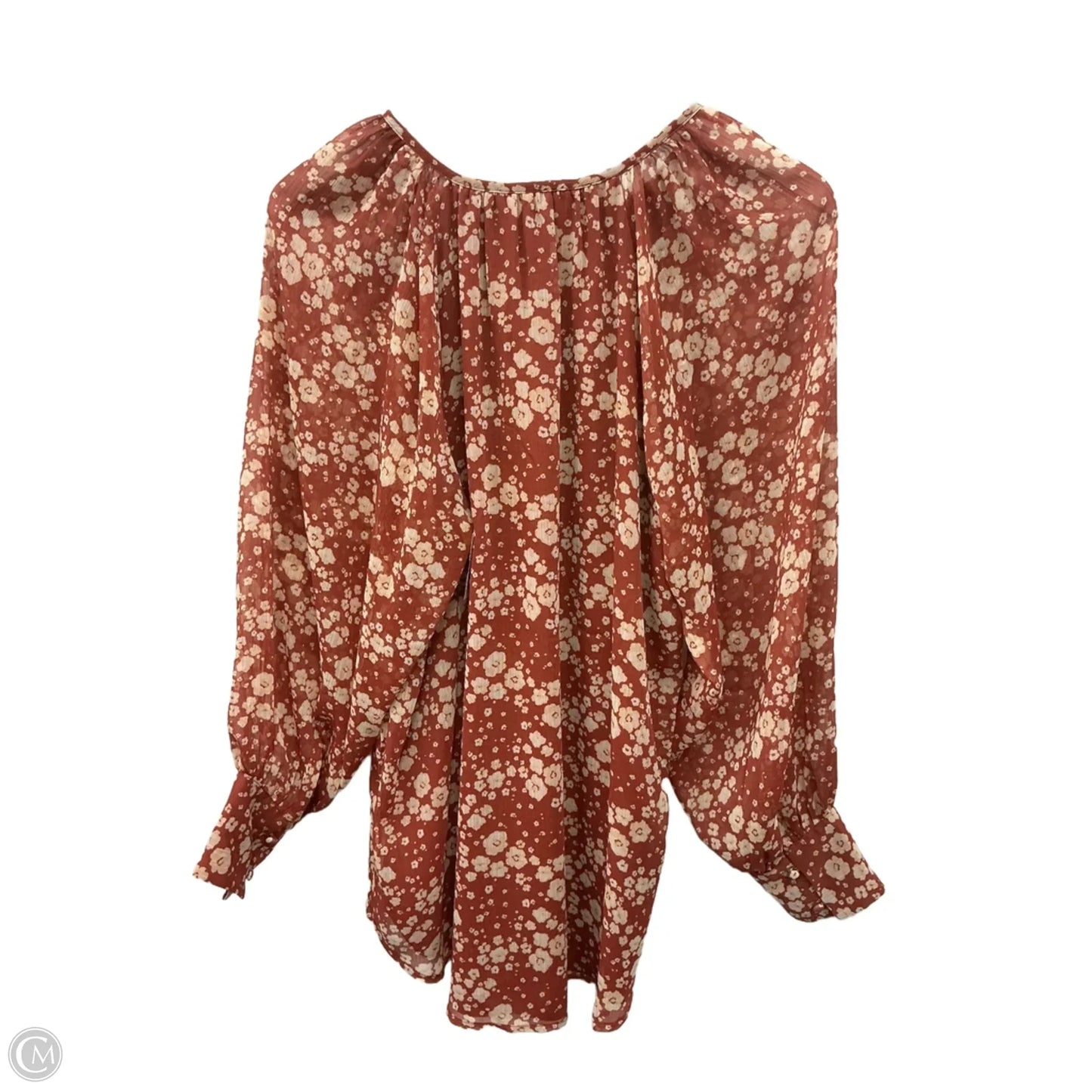 Top Long Sleeve By Lc Lauren Conrad In Orange, Size: M