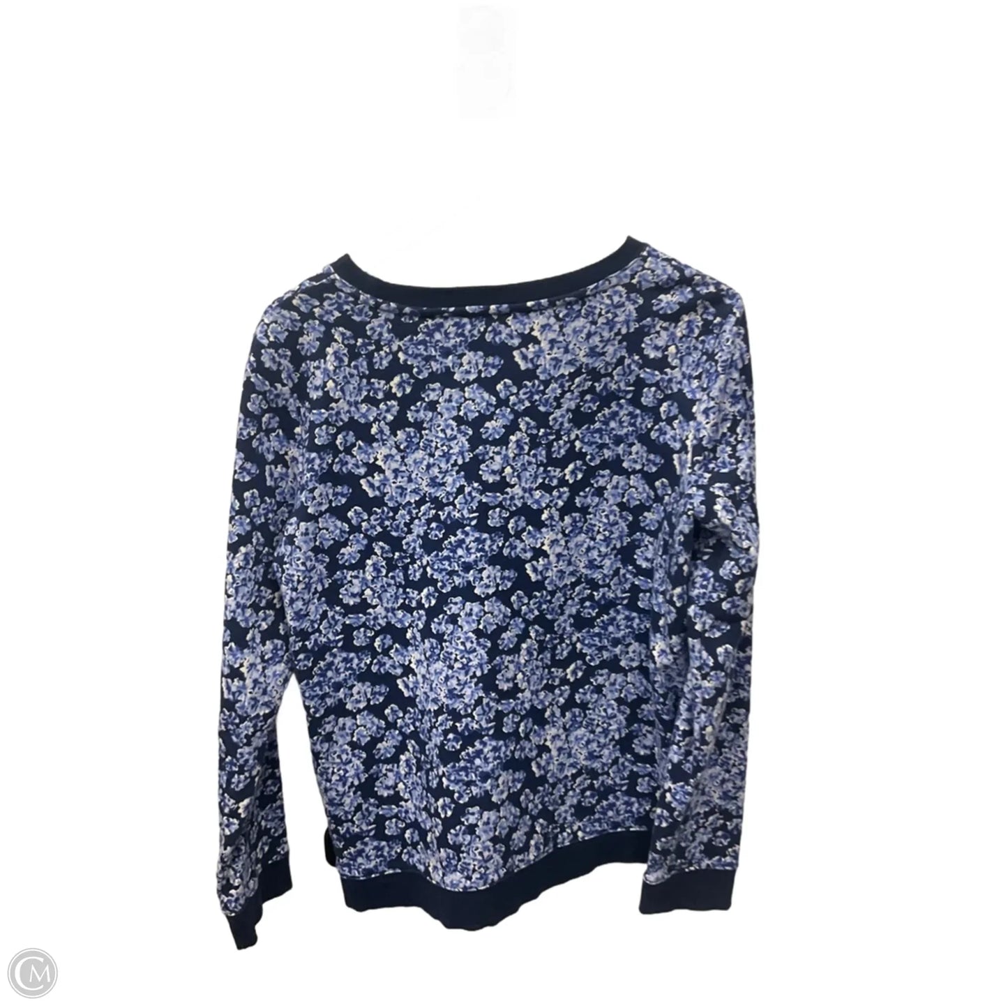 Top Long Sleeve By Talbots In Blue, Size: M