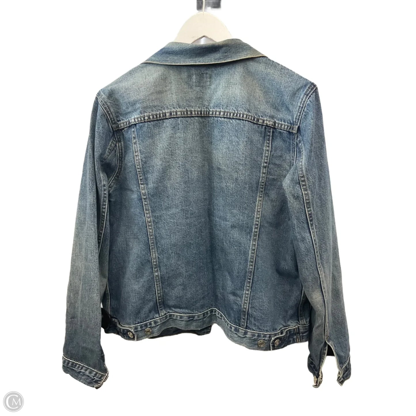 Jacket Denim By Gap In Blue Denim, Size: Xl