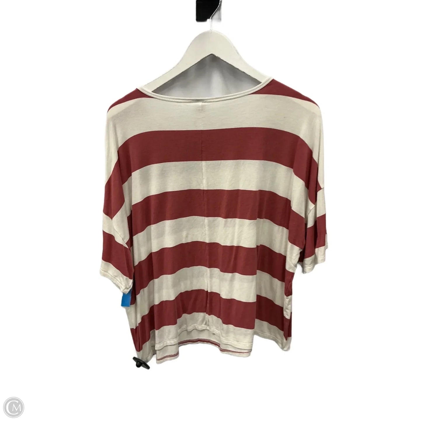 Top Short Sleeve By Old Navy In Red & White, Size: L