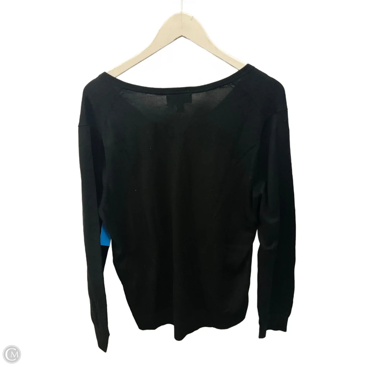 Top Long Sleeve By Banana Republic In Black, Size: Xl