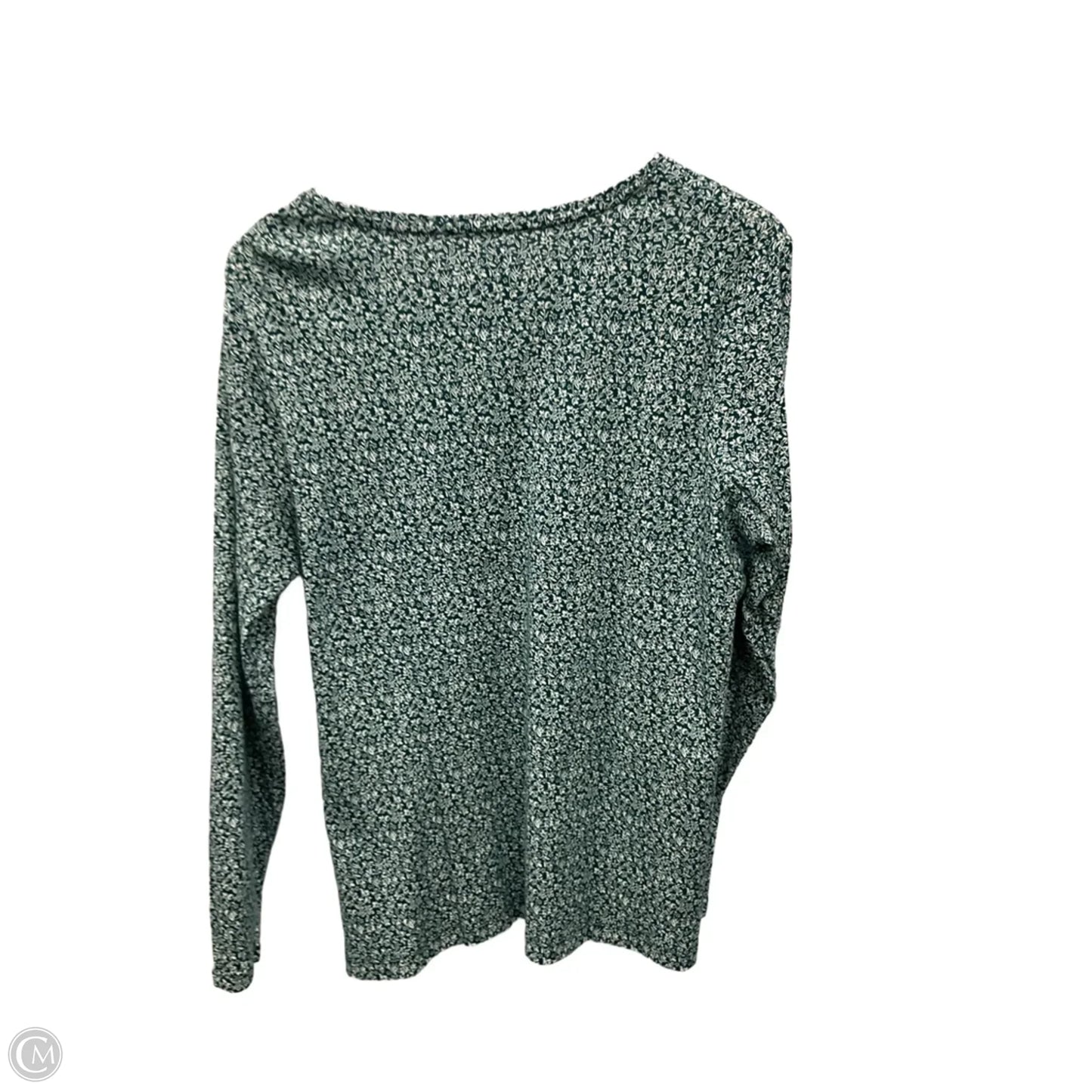 Top Long Sleeve By Croft And Barrow In Green, Size: Xl