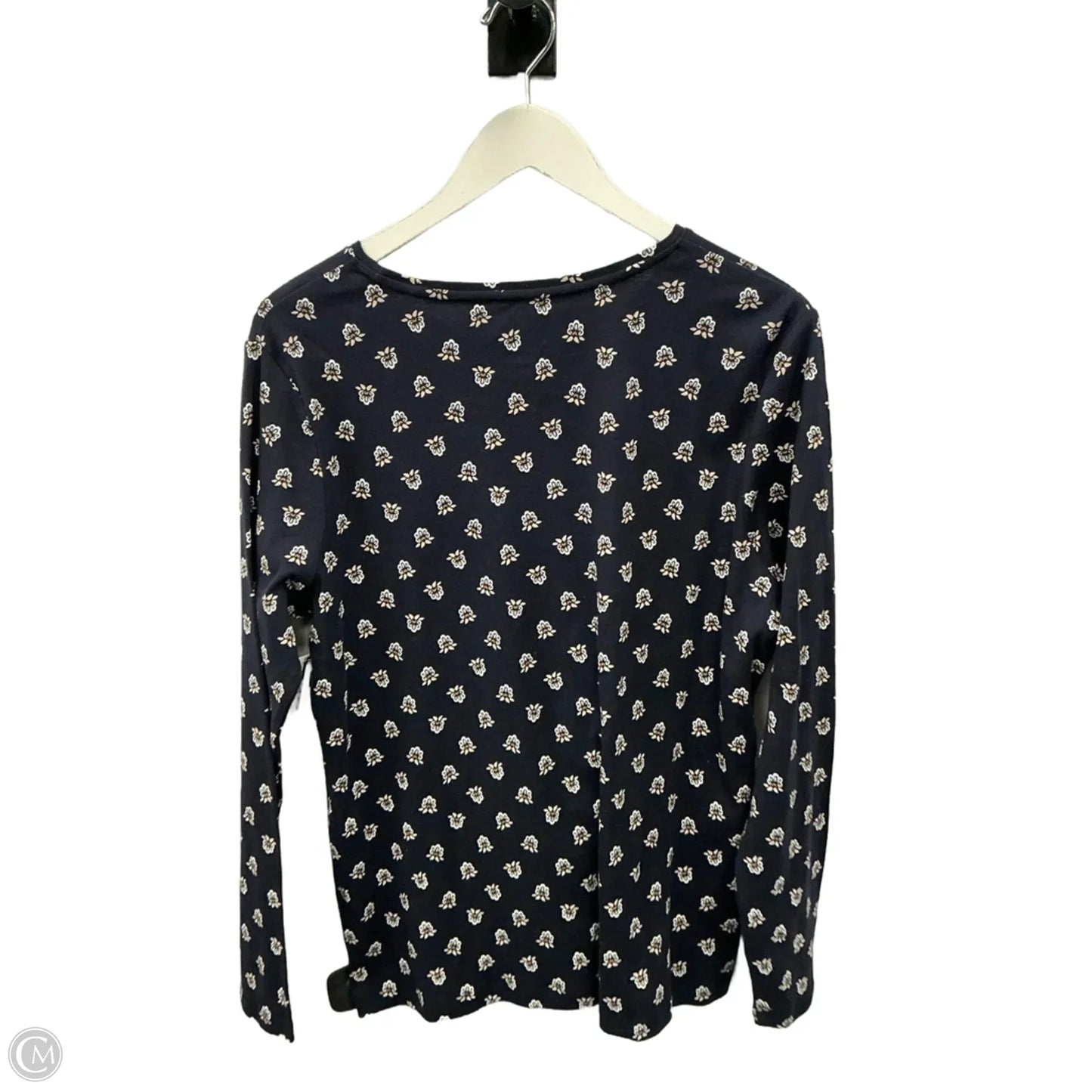 Top Long Sleeve By Croft And Barrow In Navy, Size: Xl