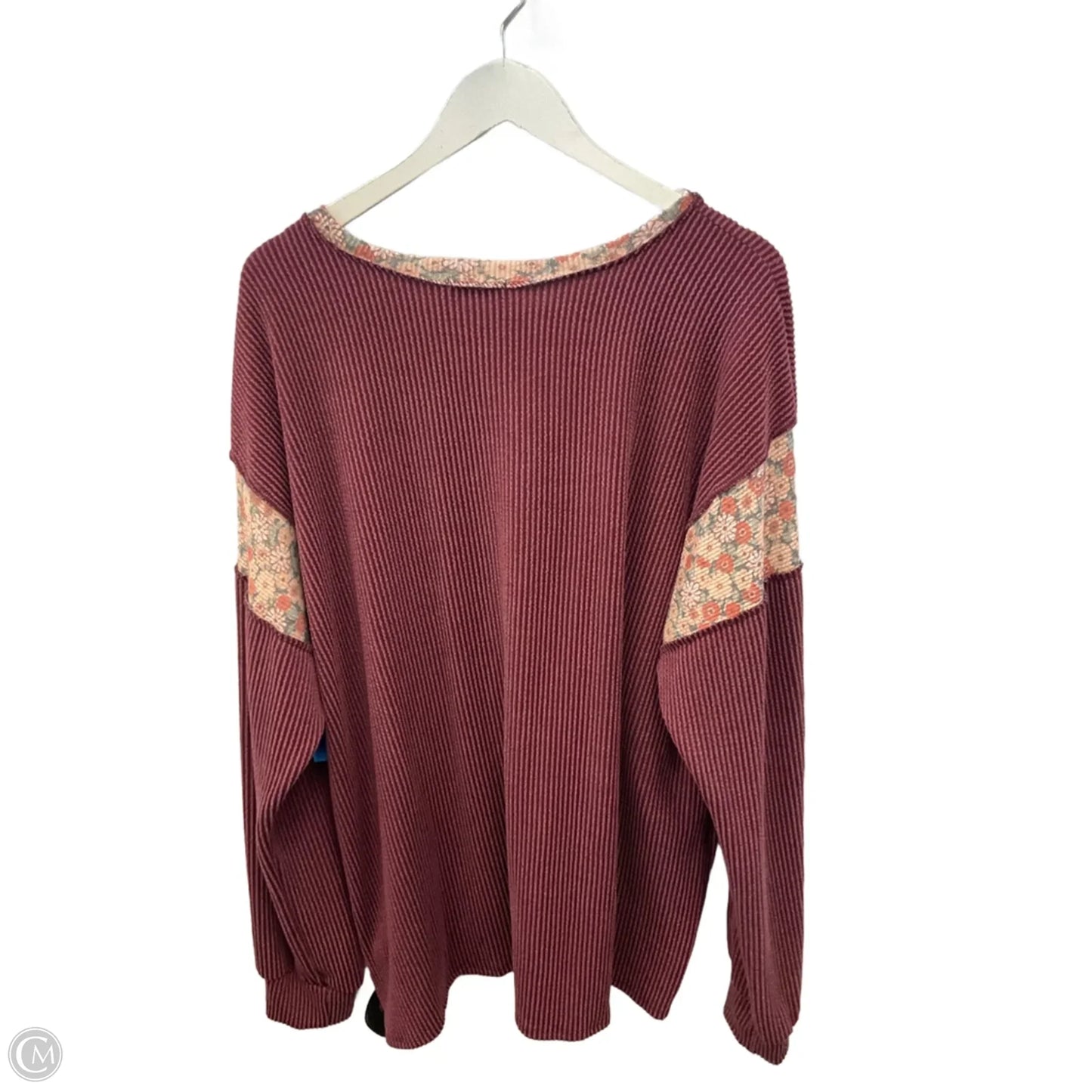 Top Long Sleeve By Heimish Usa In Purple, Size: 2x