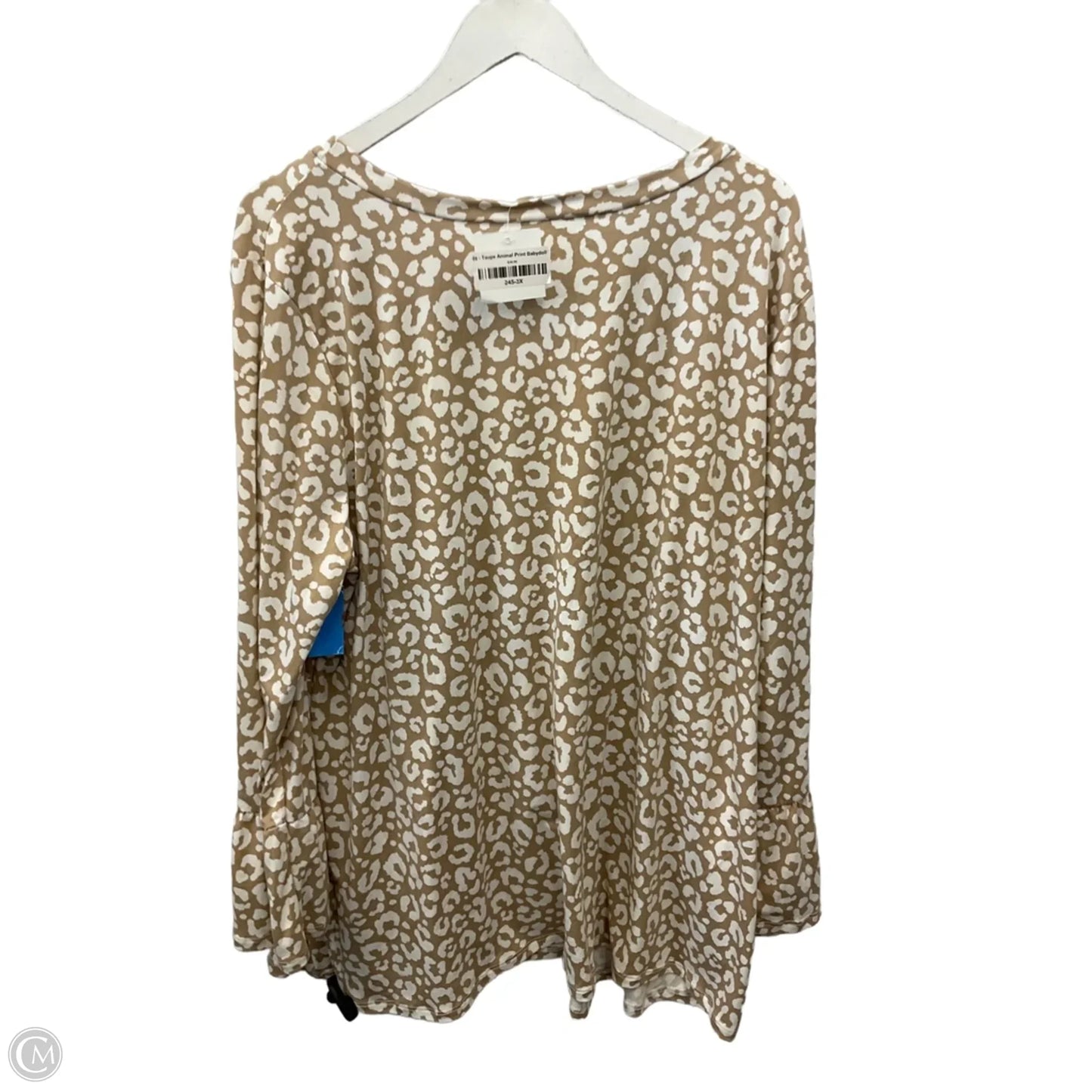 Top Long Sleeve By Haptics In Animal Print, Size: 3x