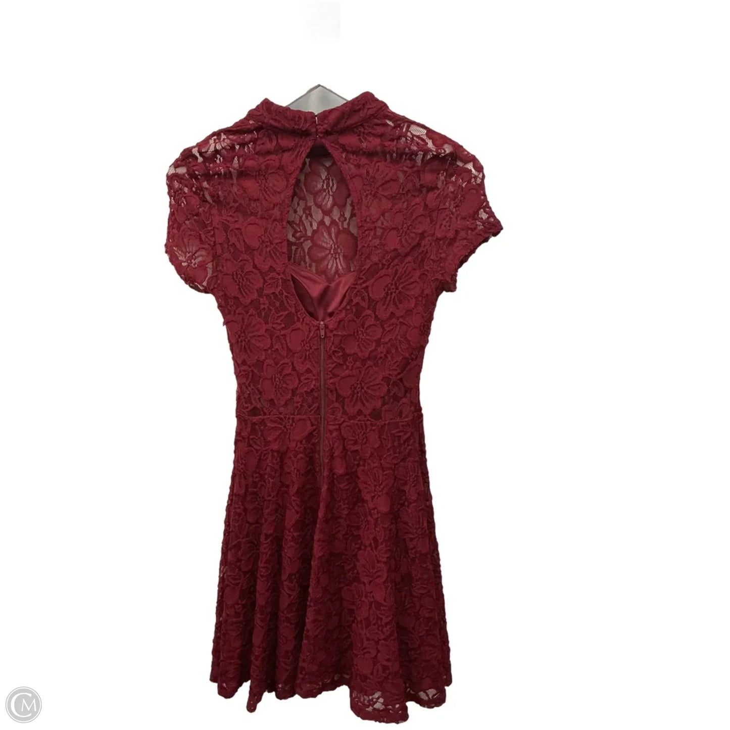 Dress Casual Midi By My Michele In Maroon, Size: 10