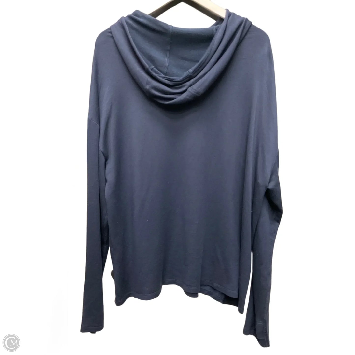 Athletic Top Long Sleeve Hoodie By Athletic Works In Blue, Size: Xl