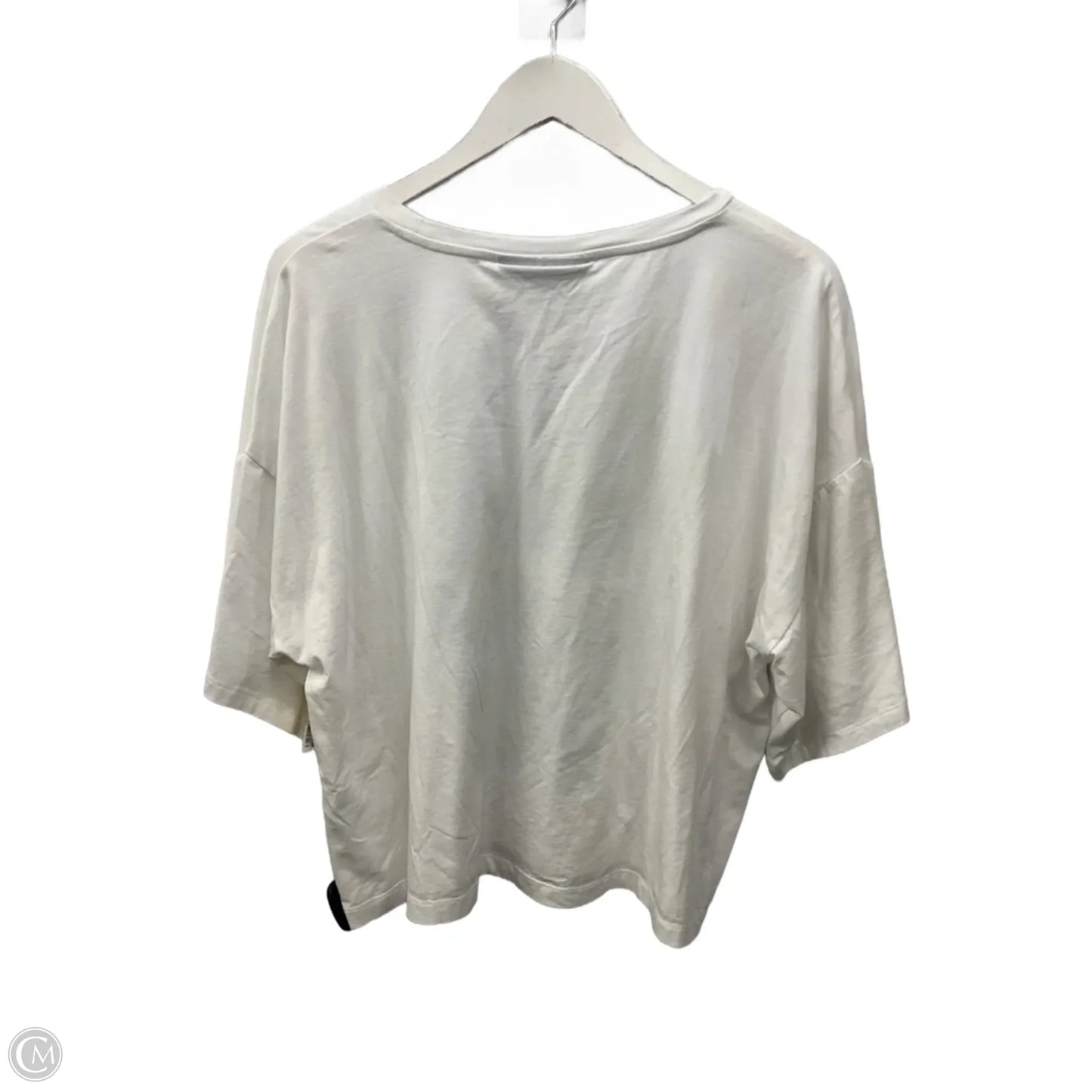 Top Short Sleeve By Dkny In White, Size: Xl