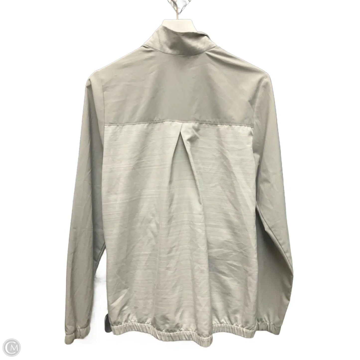 Athletic Jacket By Adidas In Grey, Size: L