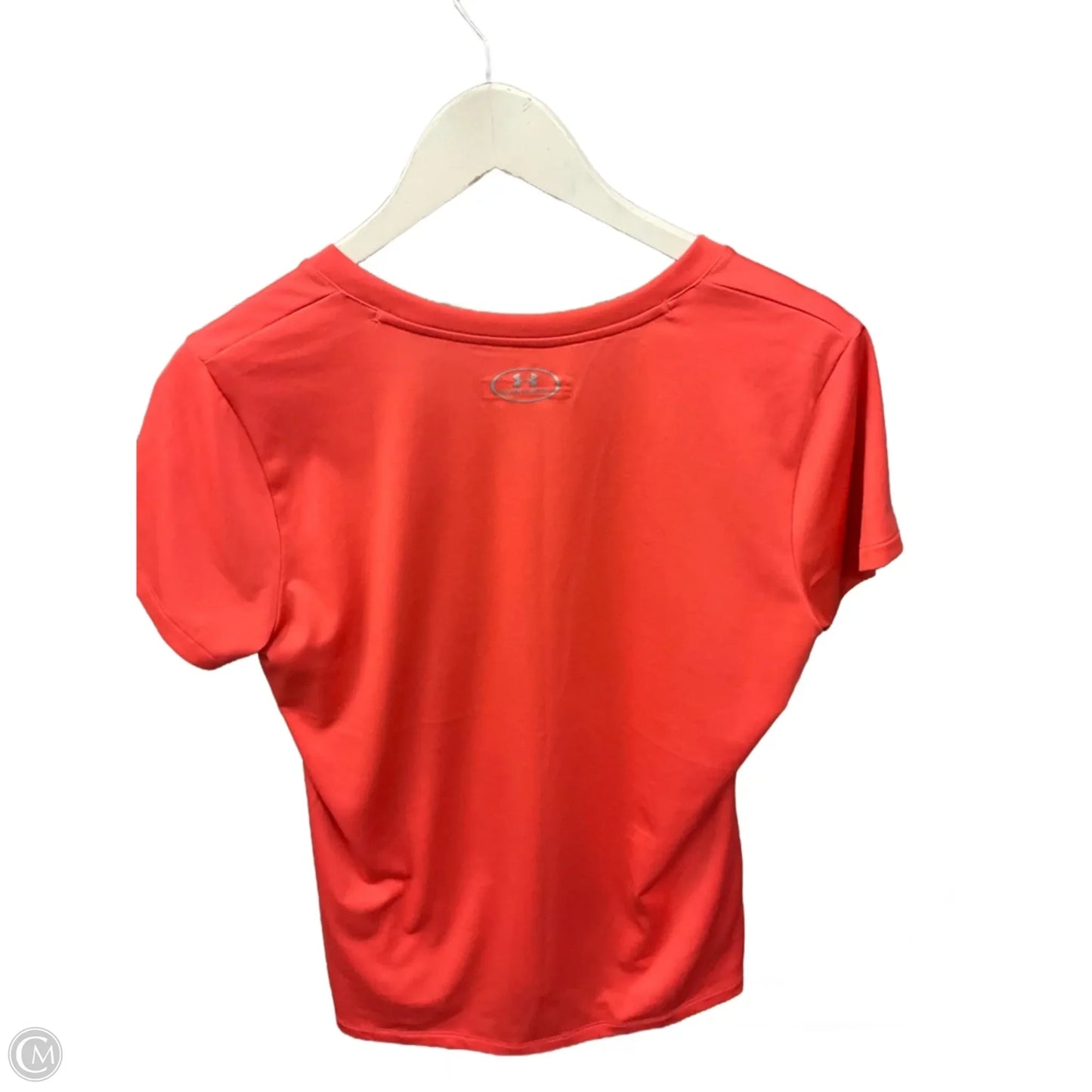 Top Short Sleeve By Under Armour In Orange, Size: M