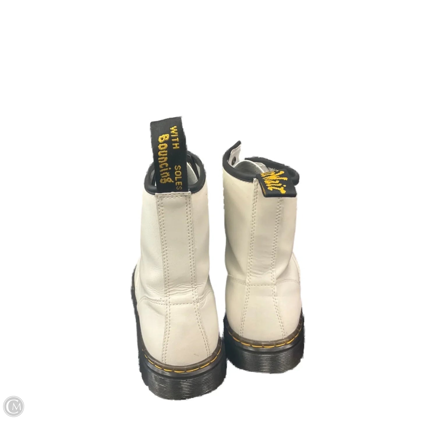 Boots Combat By Dr Martens In White, Size: 8