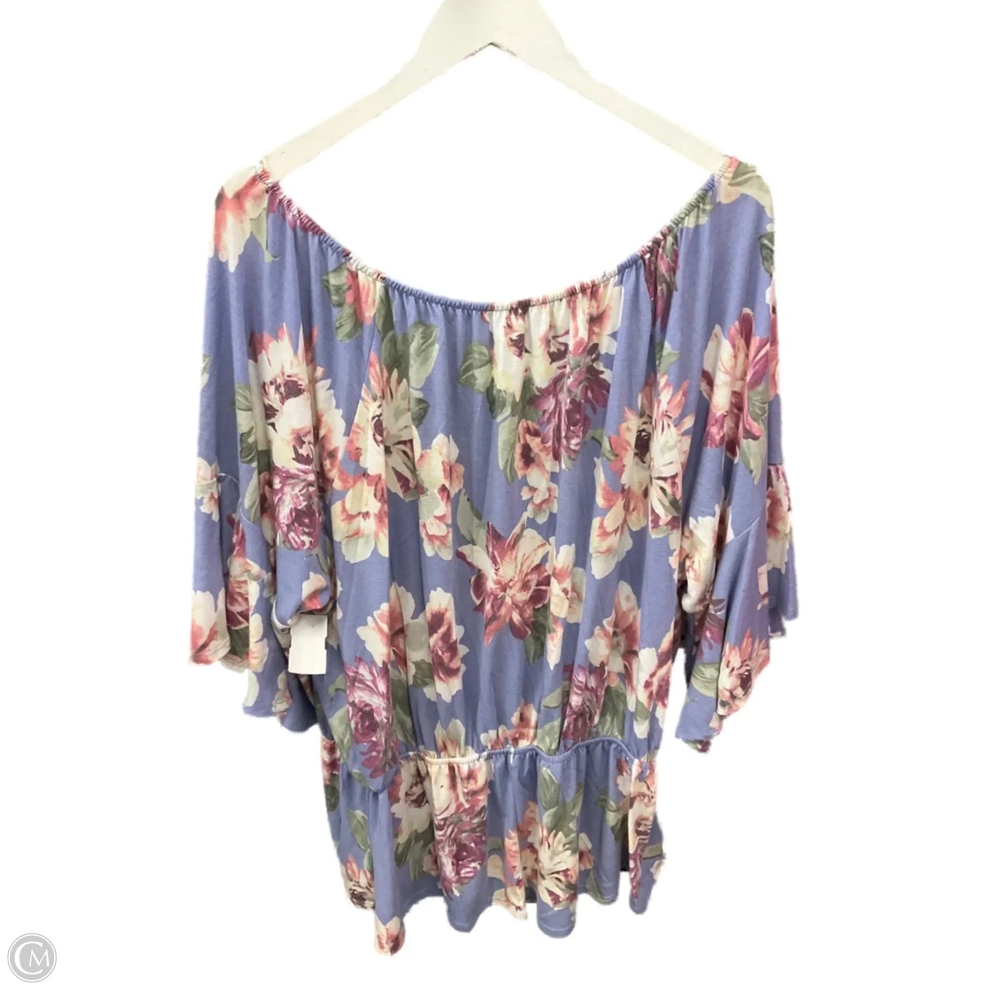 Top Short Sleeve By White Birch In Purple, Size: 3x