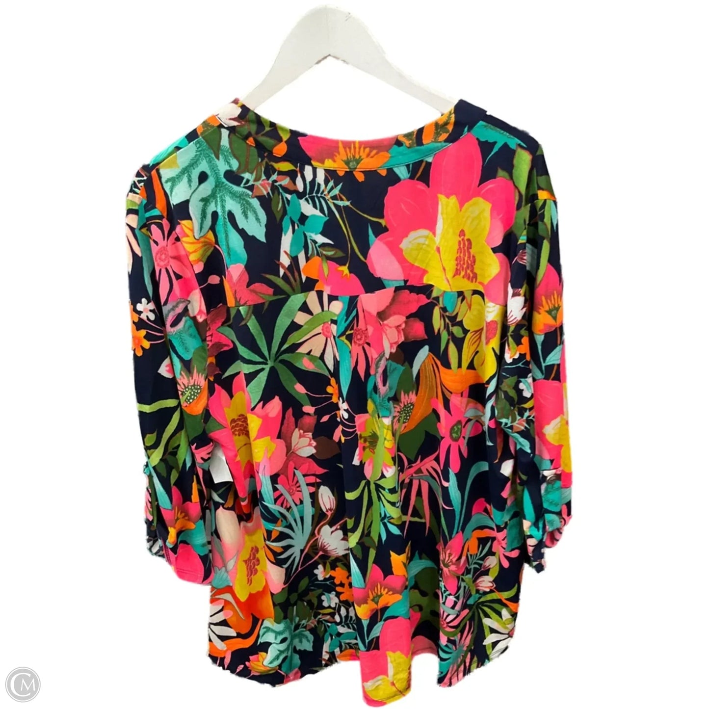 Top Long Sleeve By Clothes Mentor In Blue, Size: 3x