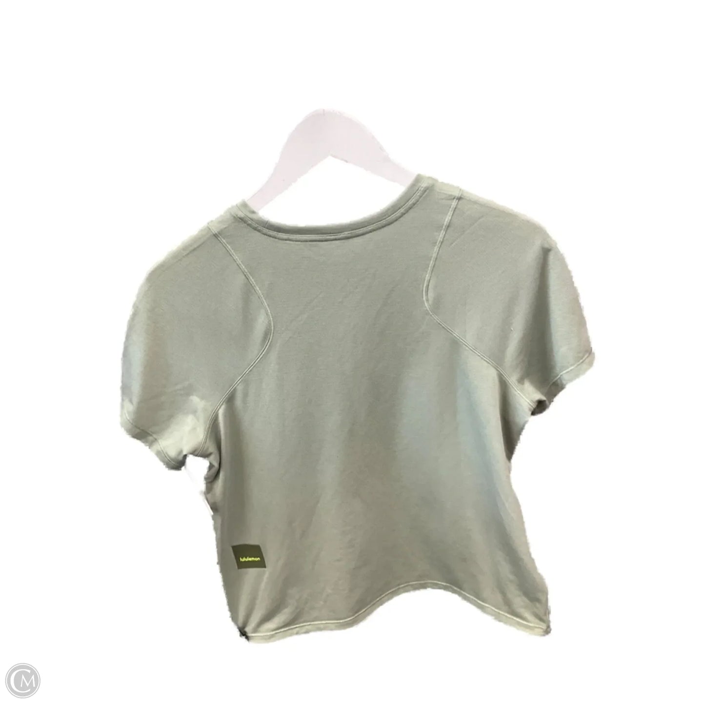 Top Short Sleeve By Lululemon In Green, Size: 6