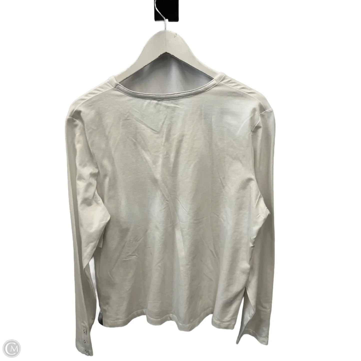 Top Long Sleeve By Evan-picone In White, Size: Xl