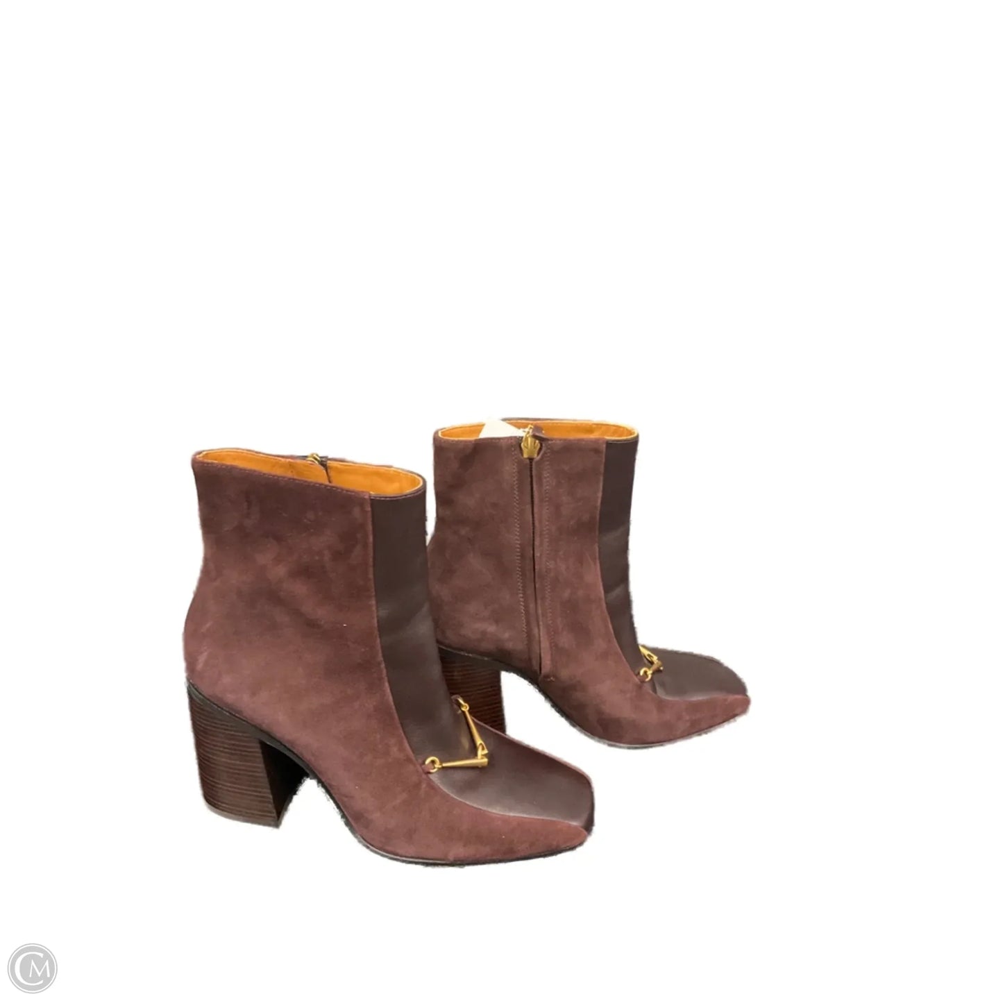 Boots Designer By Tory Burch In Maroon, Size: 8