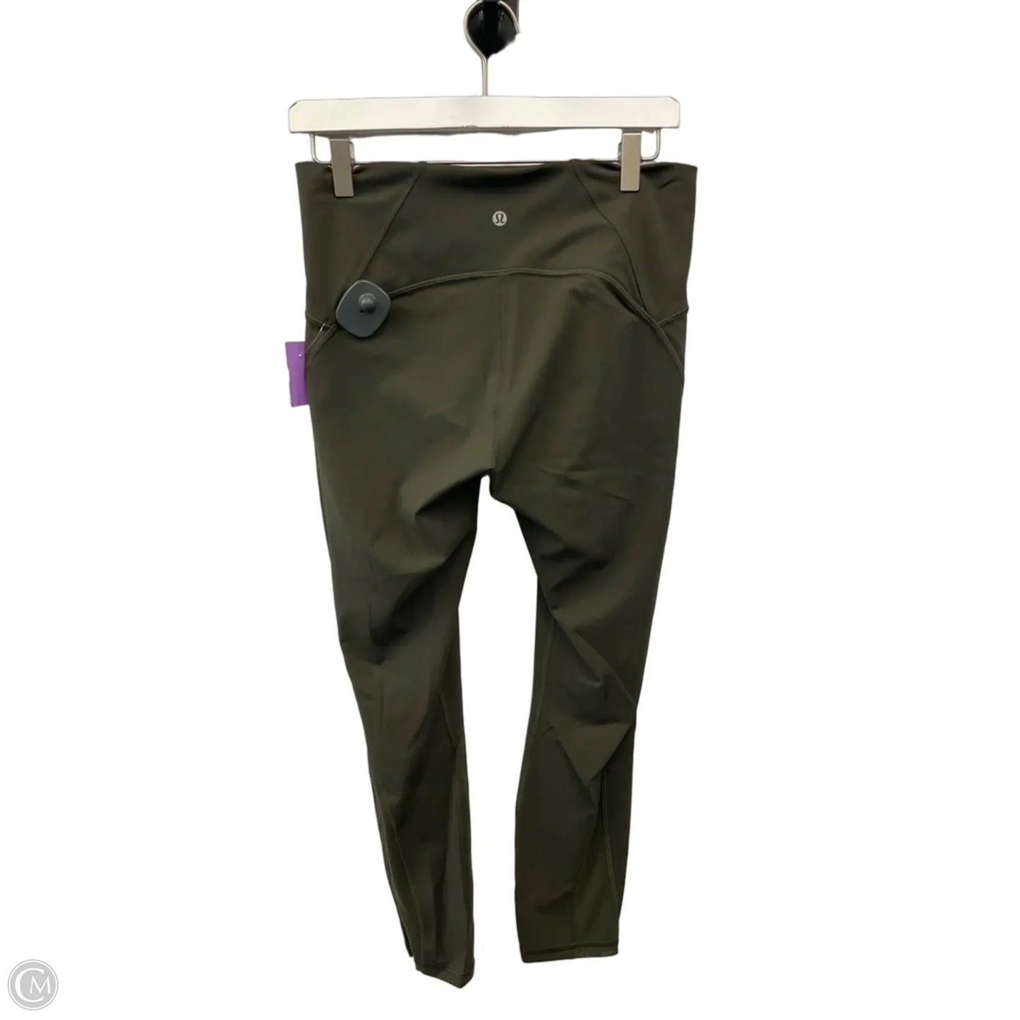 Athletic Leggings By Lululemon In Green, Size: M
