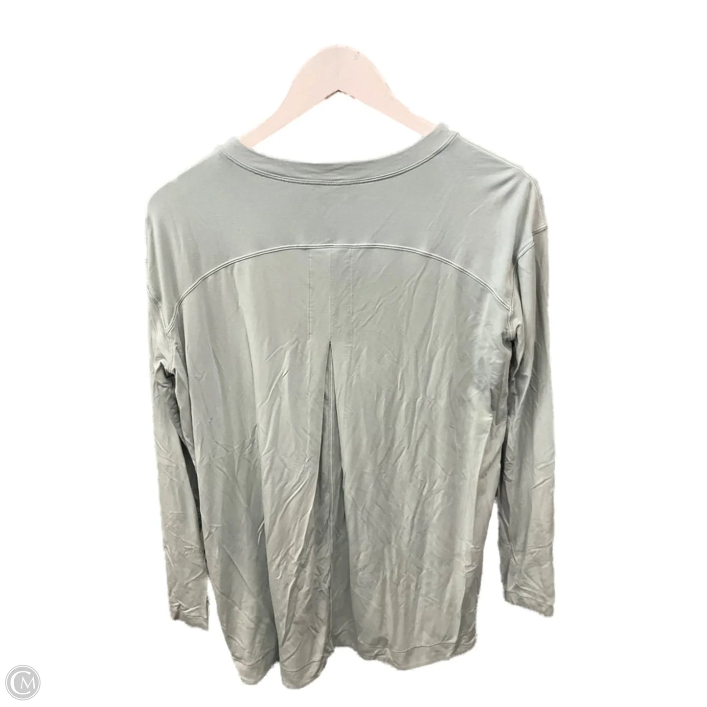 Athletic Top Long Sleeve Crewneck By Lululemon In Aqua, Size: L