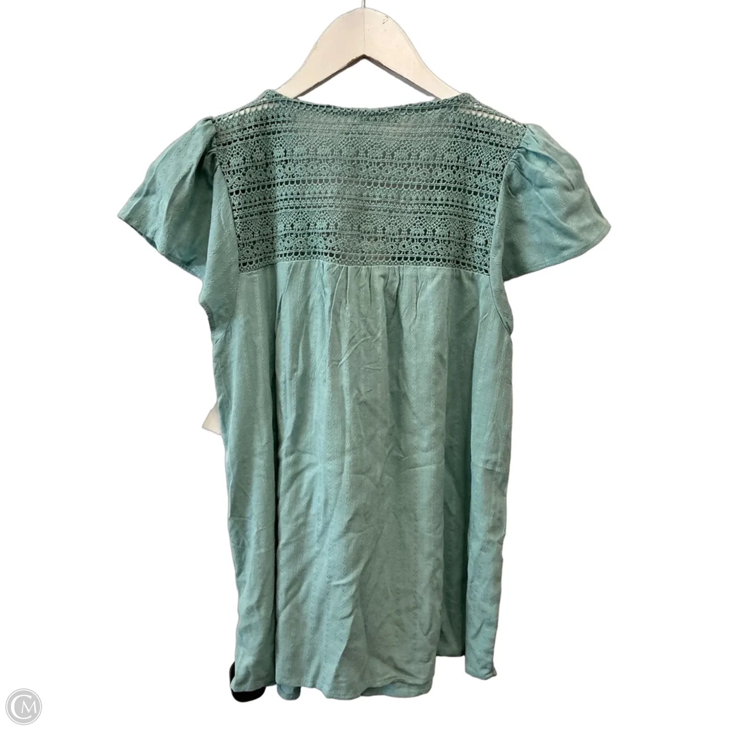 Top Short Sleeve By Maurices In Aqua, Size: Xs