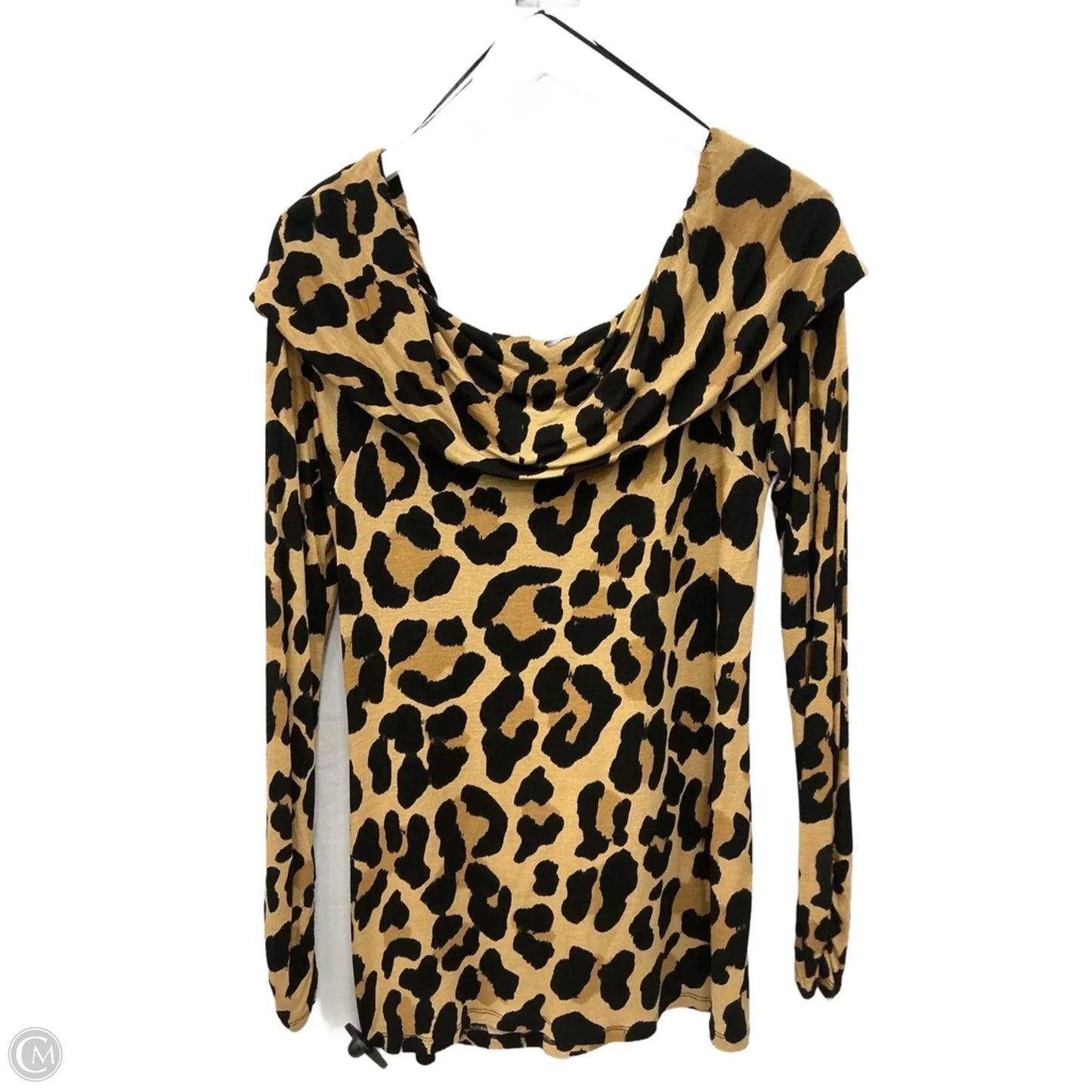 Top Long Sleeve By Inc In Animal Print, Size: L